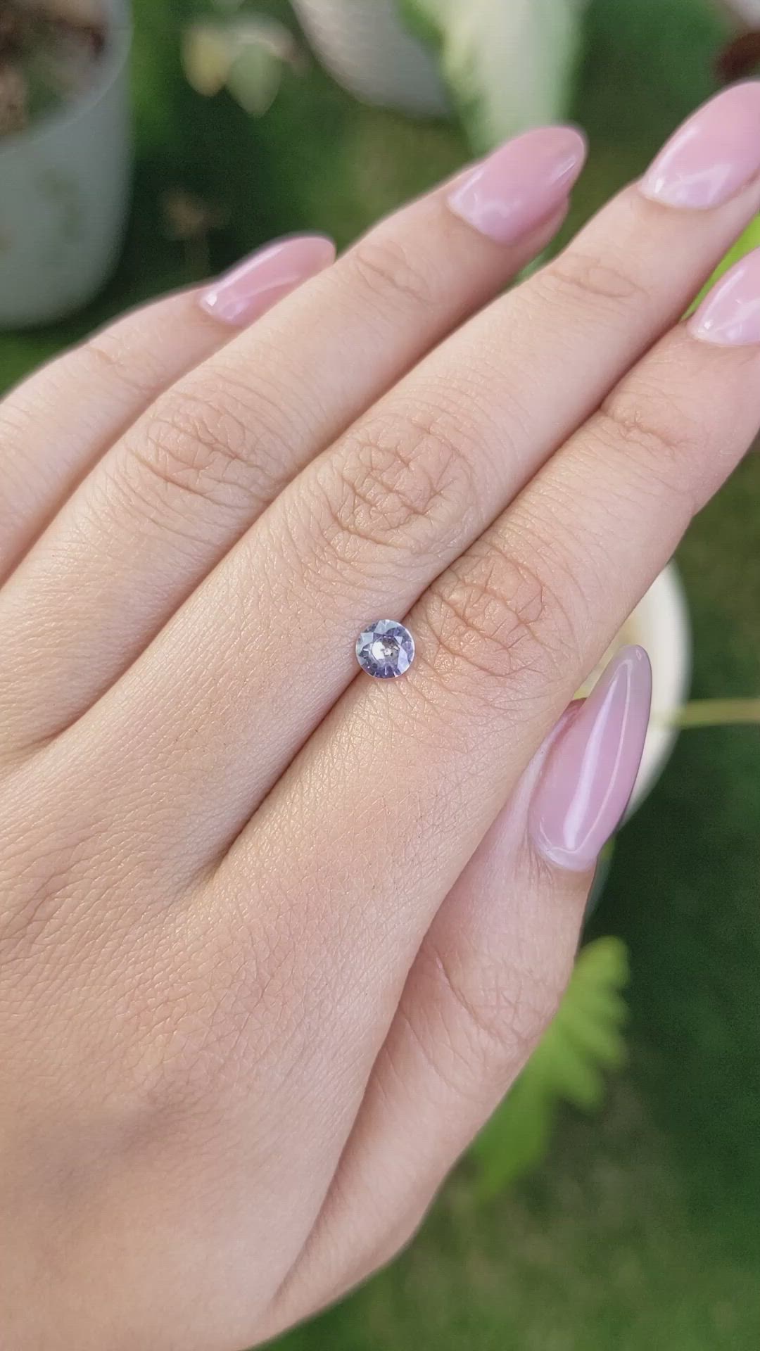 0.50 Ct. Blue Sapphire from Ceylon (Sri Lanka) Size Video