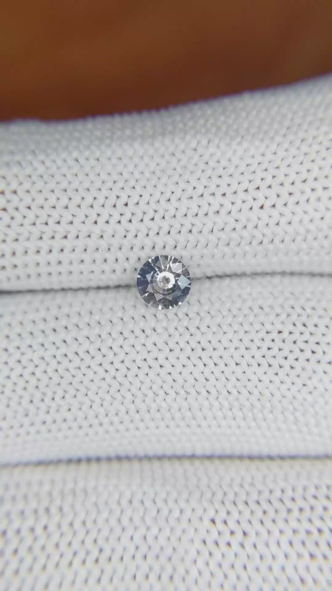 0.50 Ct. Blue Sapphire from Ceylon (Sri Lanka) Size Video