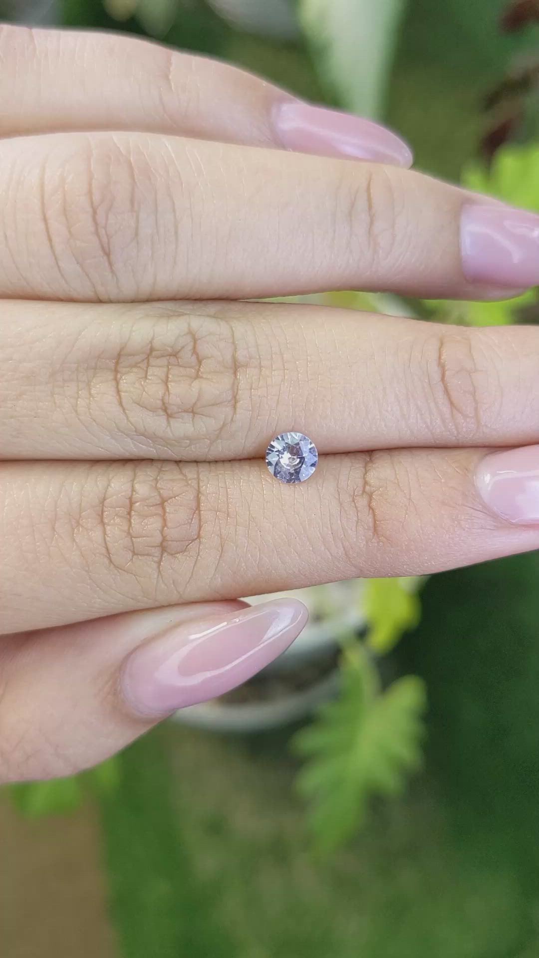 0.50 Ct. Blue Sapphire from Ceylon (Sri Lanka) Size Video