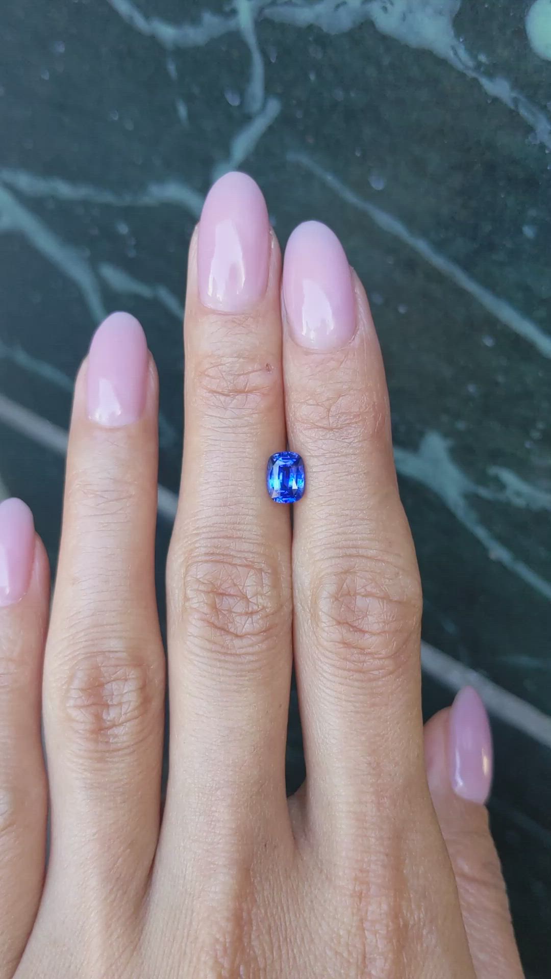 1.20 Ct. Blue Sapphire from Ceylon (Sri Lanka) Size Video