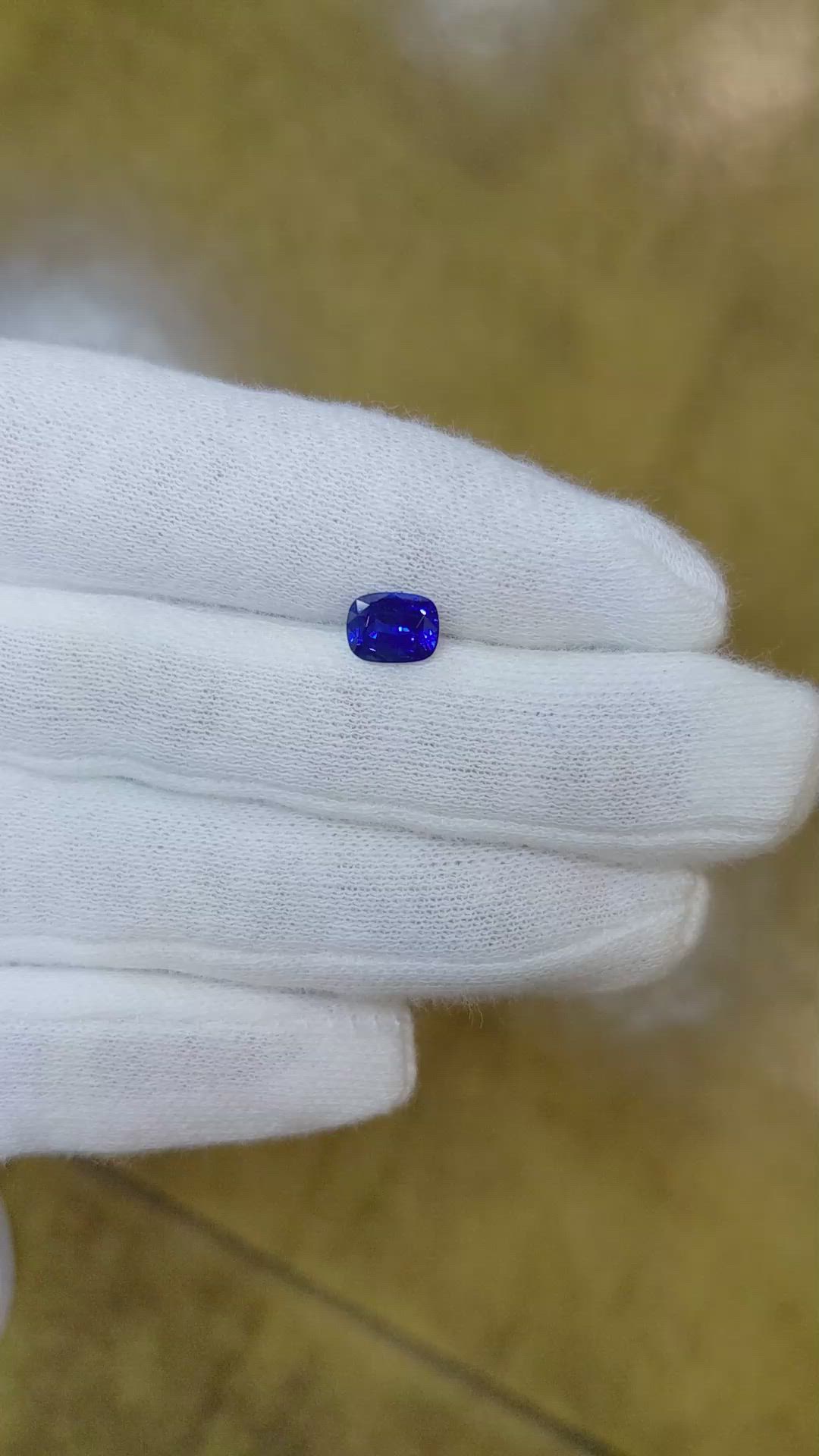 1.20 Ct. Blue Sapphire from Ceylon (Sri Lanka) Size Video