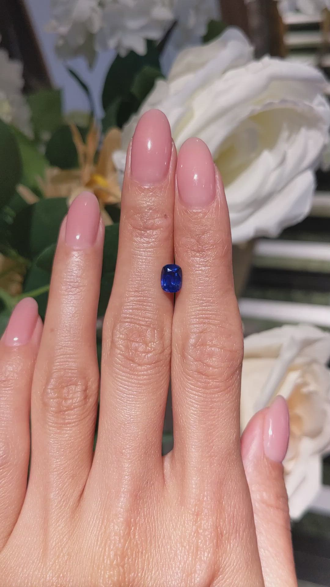 1.20 Ct. Blue Sapphire from Ceylon (Sri Lanka) Size Video