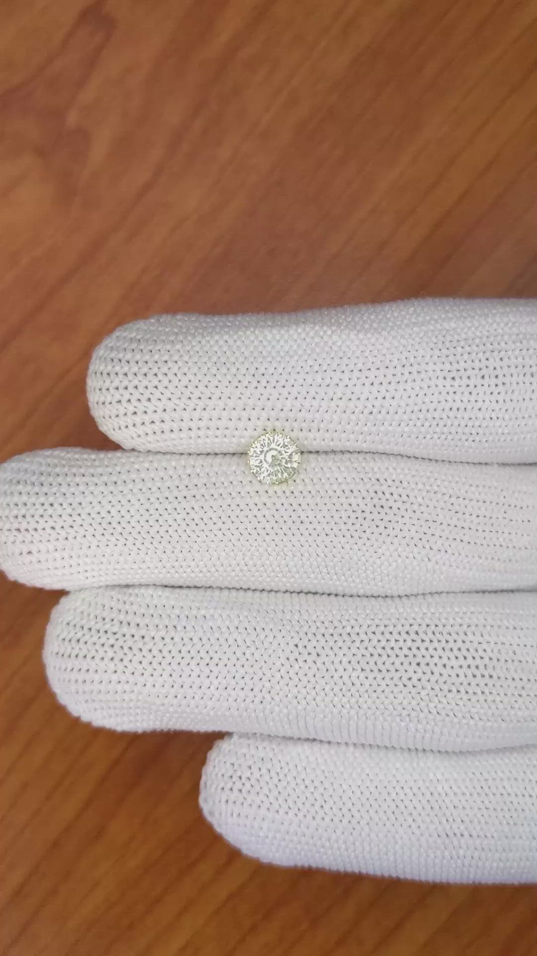 1.10 Ct. Yellow Sapphire from Ceylon (Sri Lanka) Size Video
