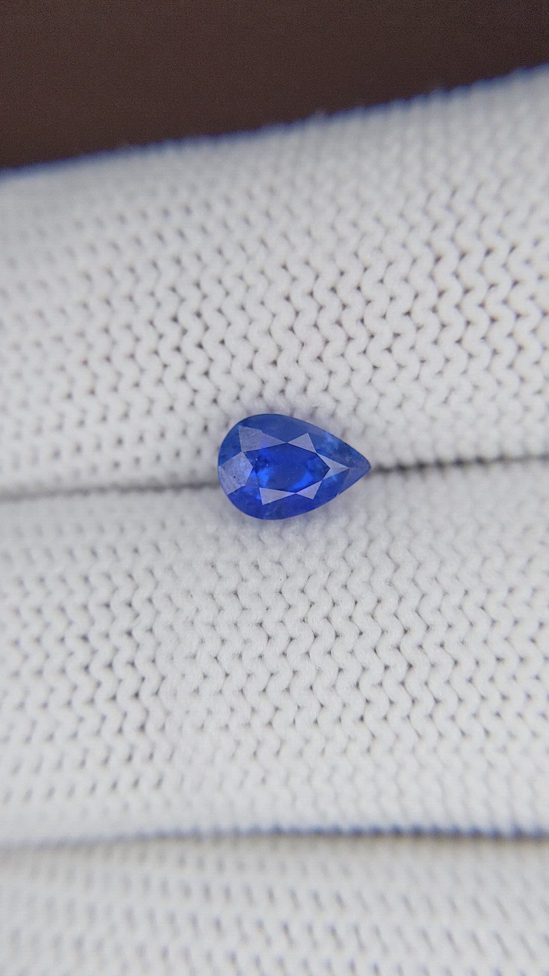 1.05 Ct. Blue Sapphire from Tanzania Size Video