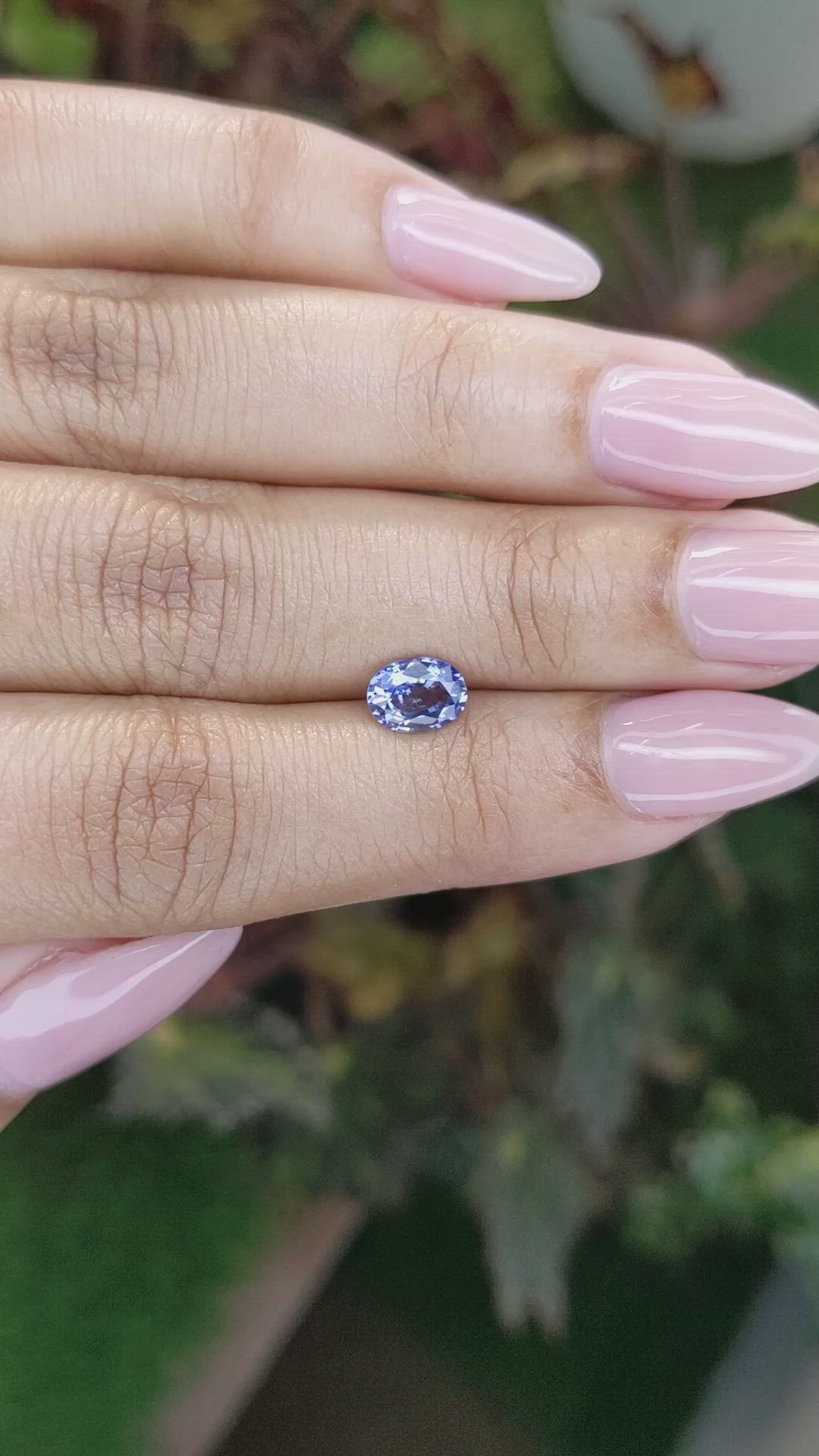 1.05 Ct. Blue Sapphire from Ceylon (Sri Lanka) Size Video