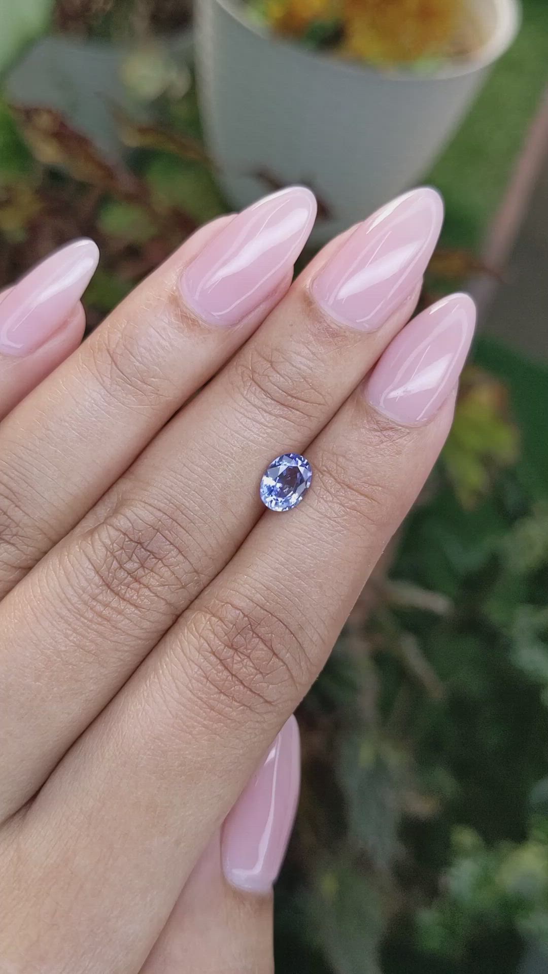 1.05 Ct. Blue Sapphire from Ceylon (Sri Lanka) Size Video