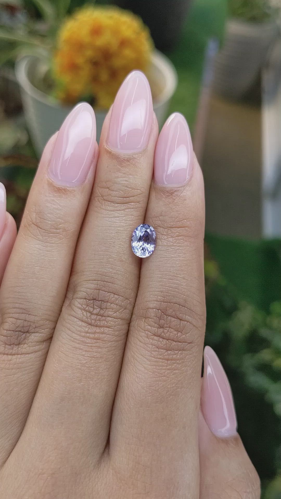 1.36 Ct. Blue Sapphire from Ceylon (Sri Lanka) Size Video