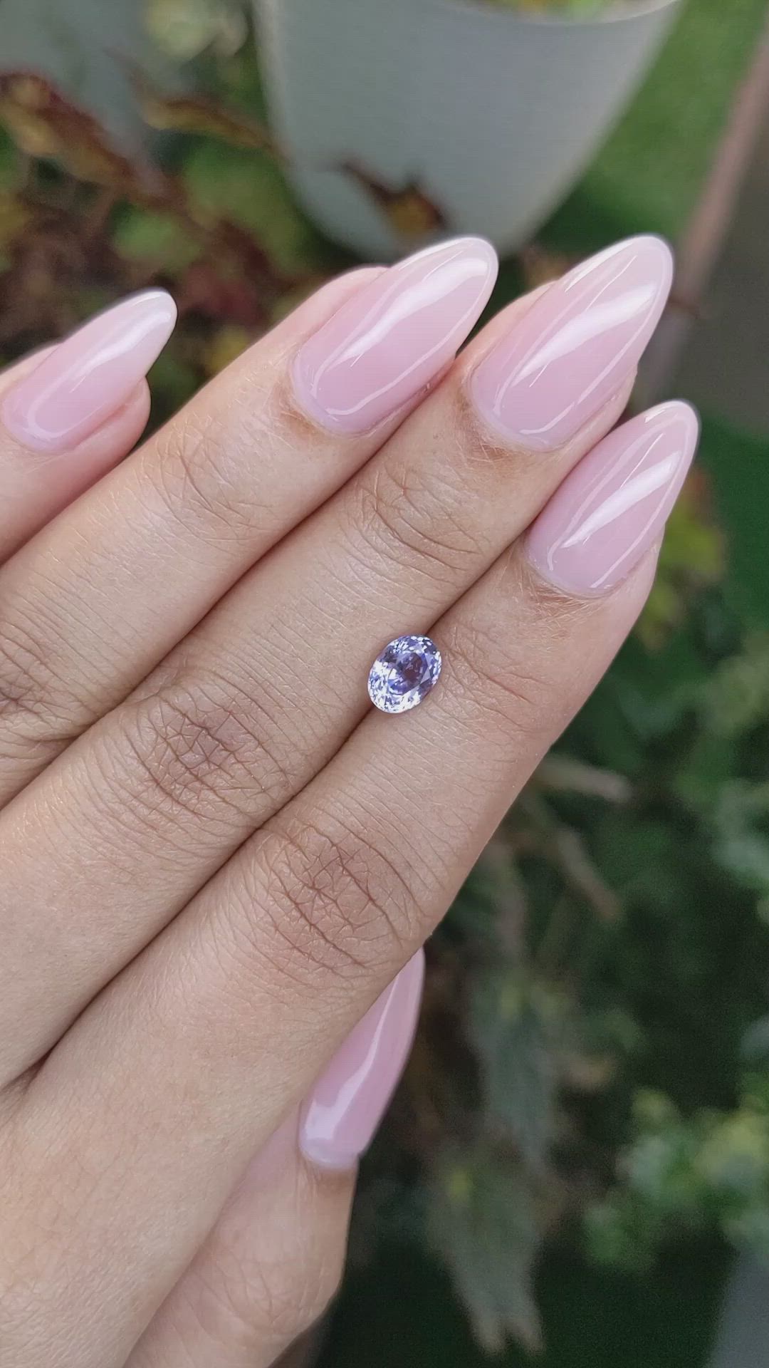 1.16 Ct. Blue Sapphire from Ceylon (Sri Lanka) Size Video