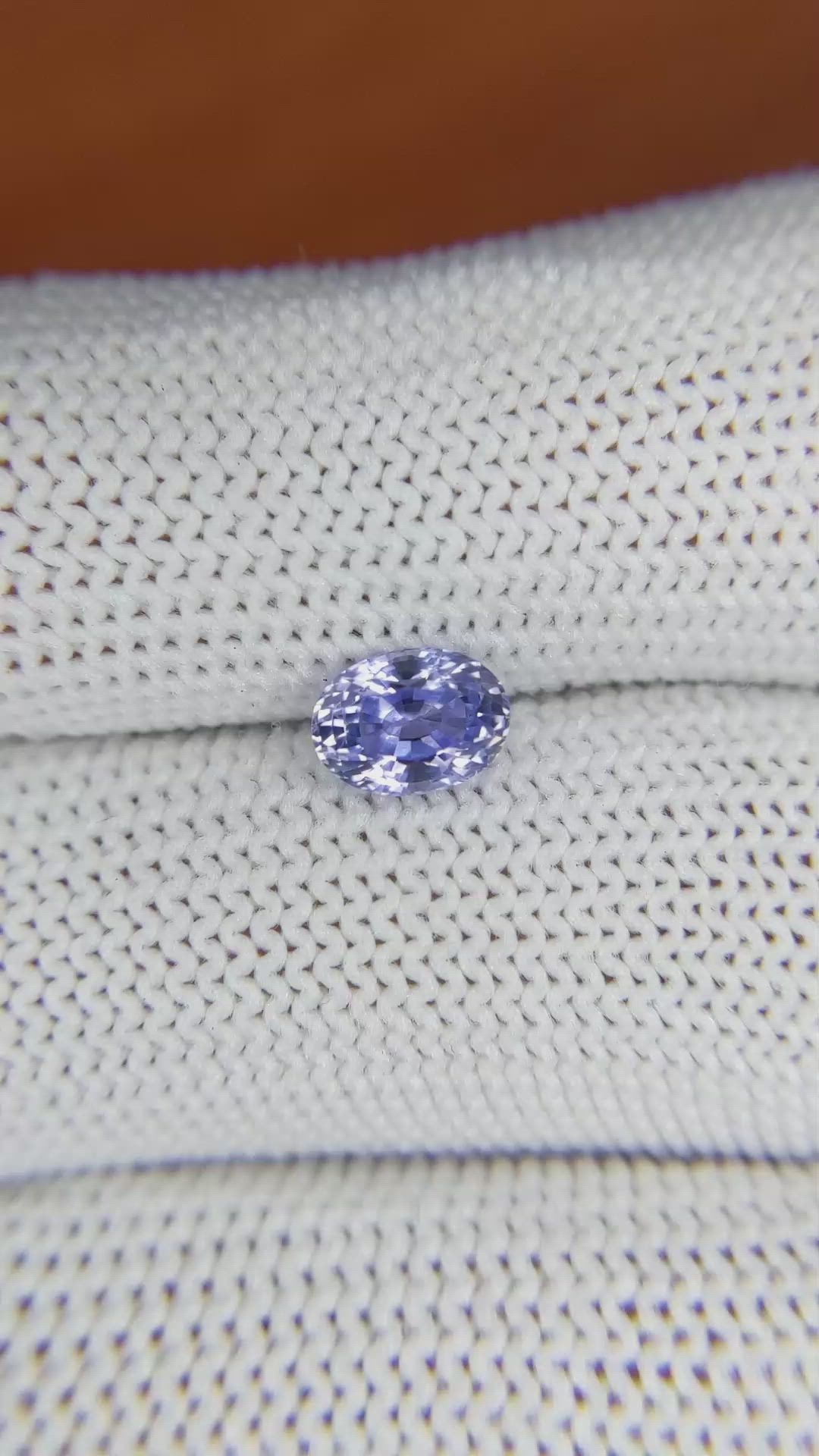 1.16 Ct. Blue Sapphire from Ceylon (Sri Lanka) Size Video