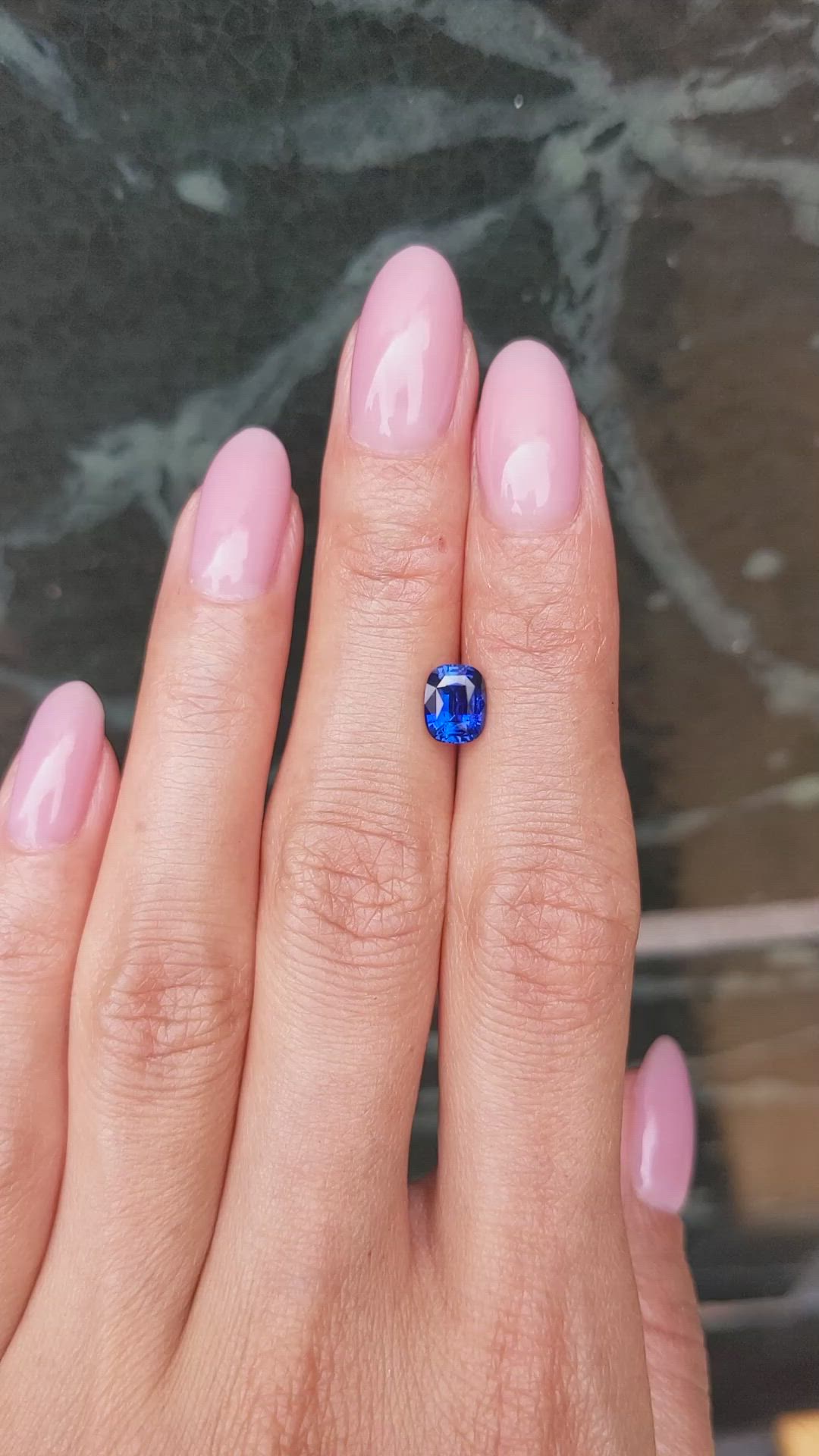 1.34 Ct. Blue Sapphire from Ceylon (Sri Lanka) Size Video