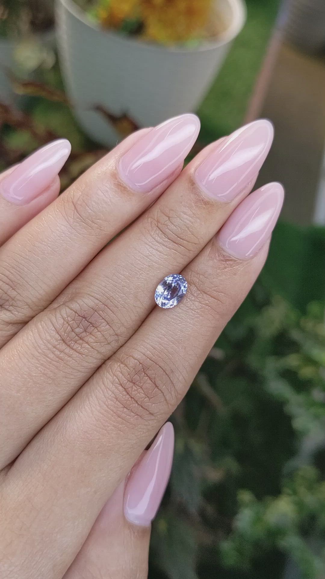 1.35 Ct. Blue Sapphire from Ceylon (Sri Lanka) Size Video