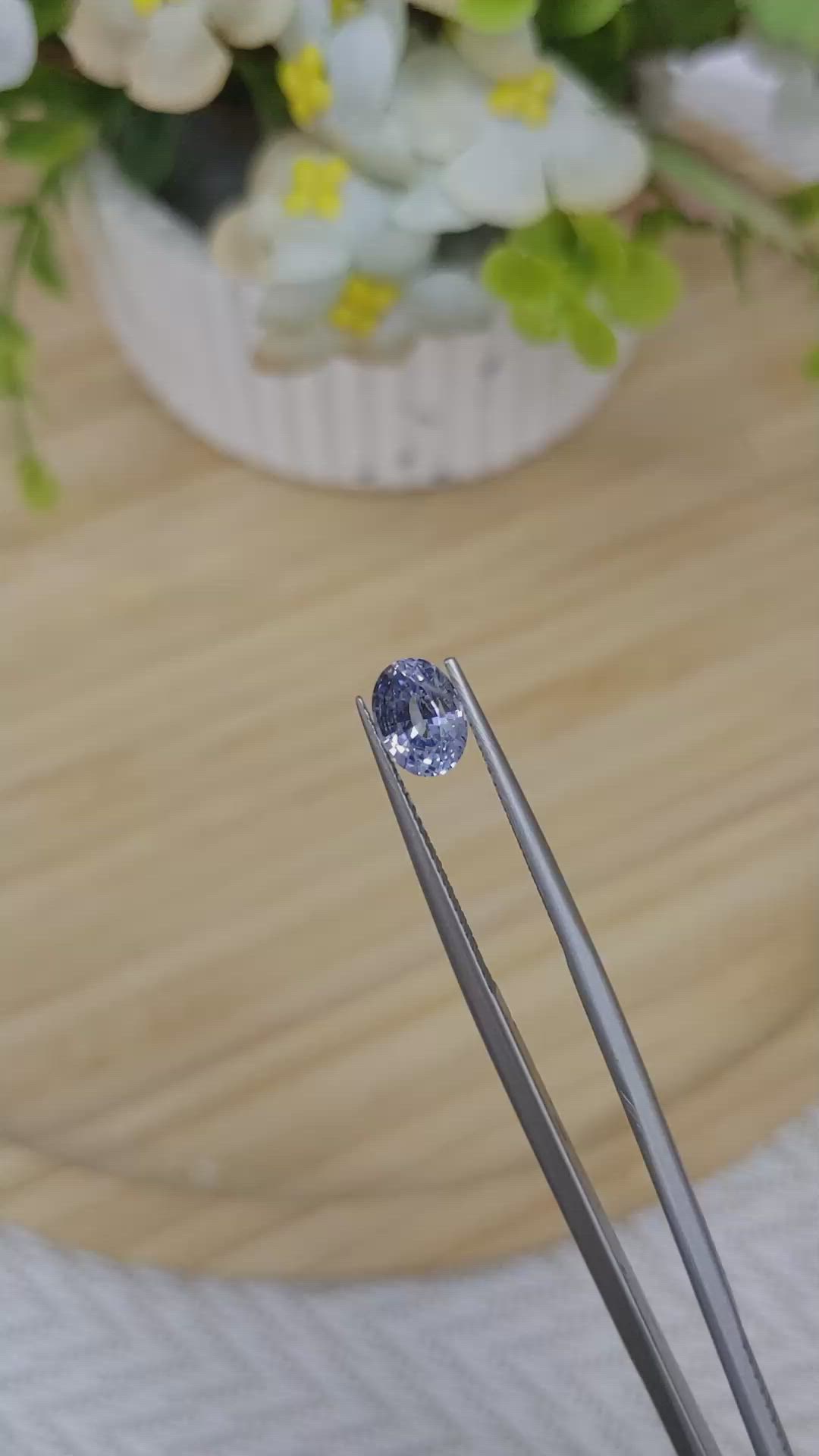 1.35 Ct. Blue Sapphire from Ceylon (Sri Lanka) Size Video