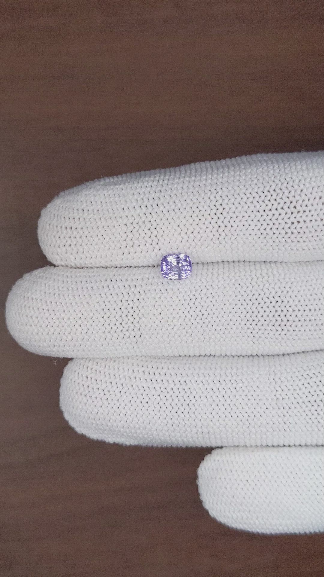 1.02 Ct. Violet Sapphire from Tanzania Size Video