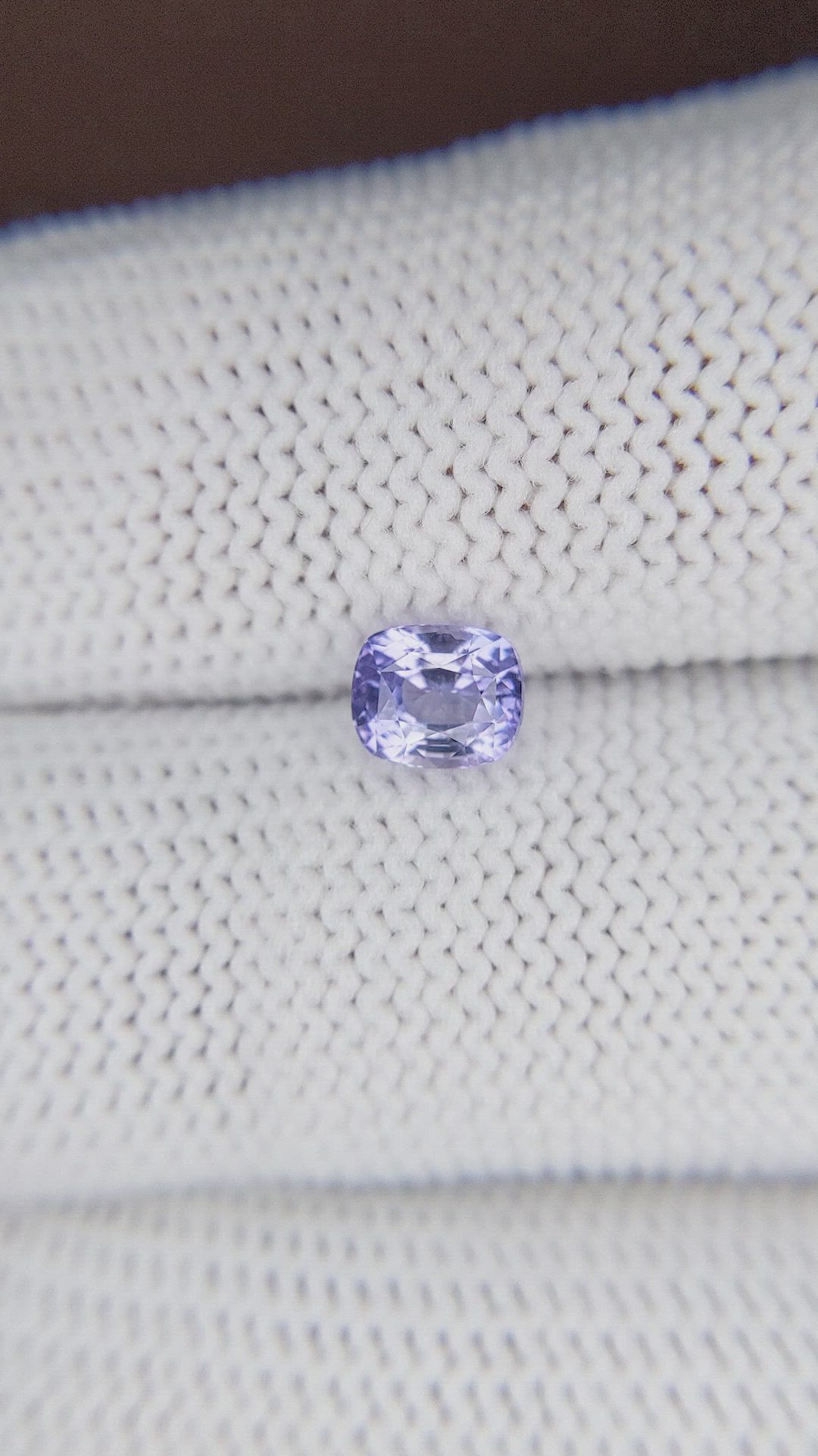 1.02 Ct. Violet Sapphire from Tanzania Size Video
