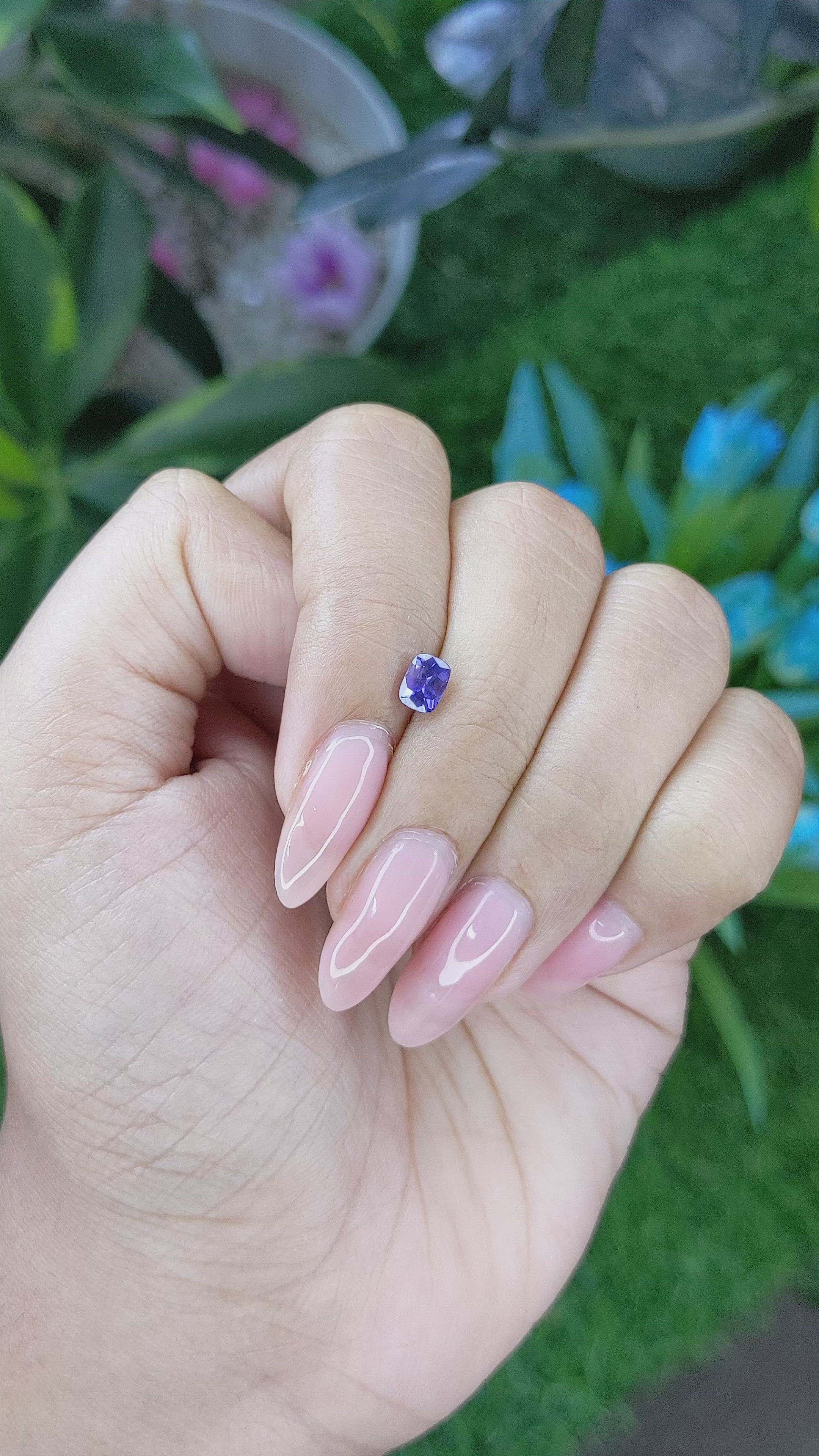 0.65 Ct. Color Change Sapphire from Tanzania Size Video