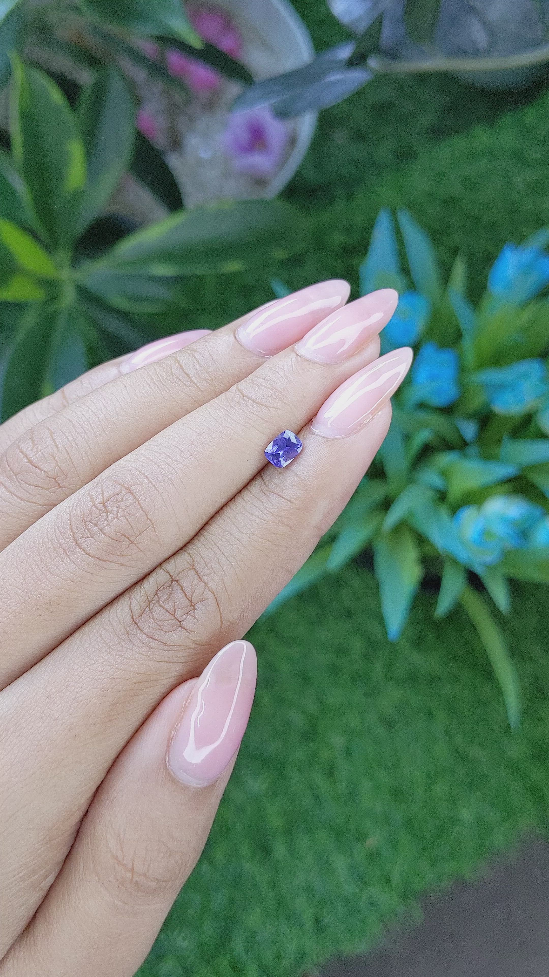 0.65 Ct. Color Change Sapphire from Tanzania Size Video