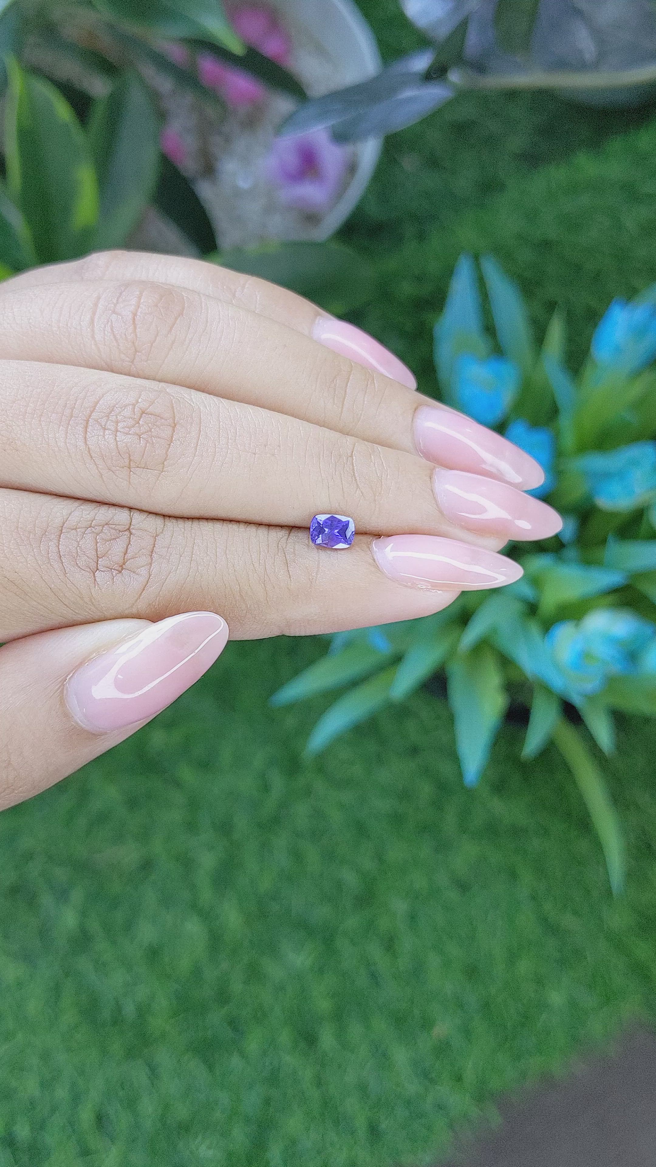 0.65 Ct. Color Change Sapphire from Tanzania Size Video