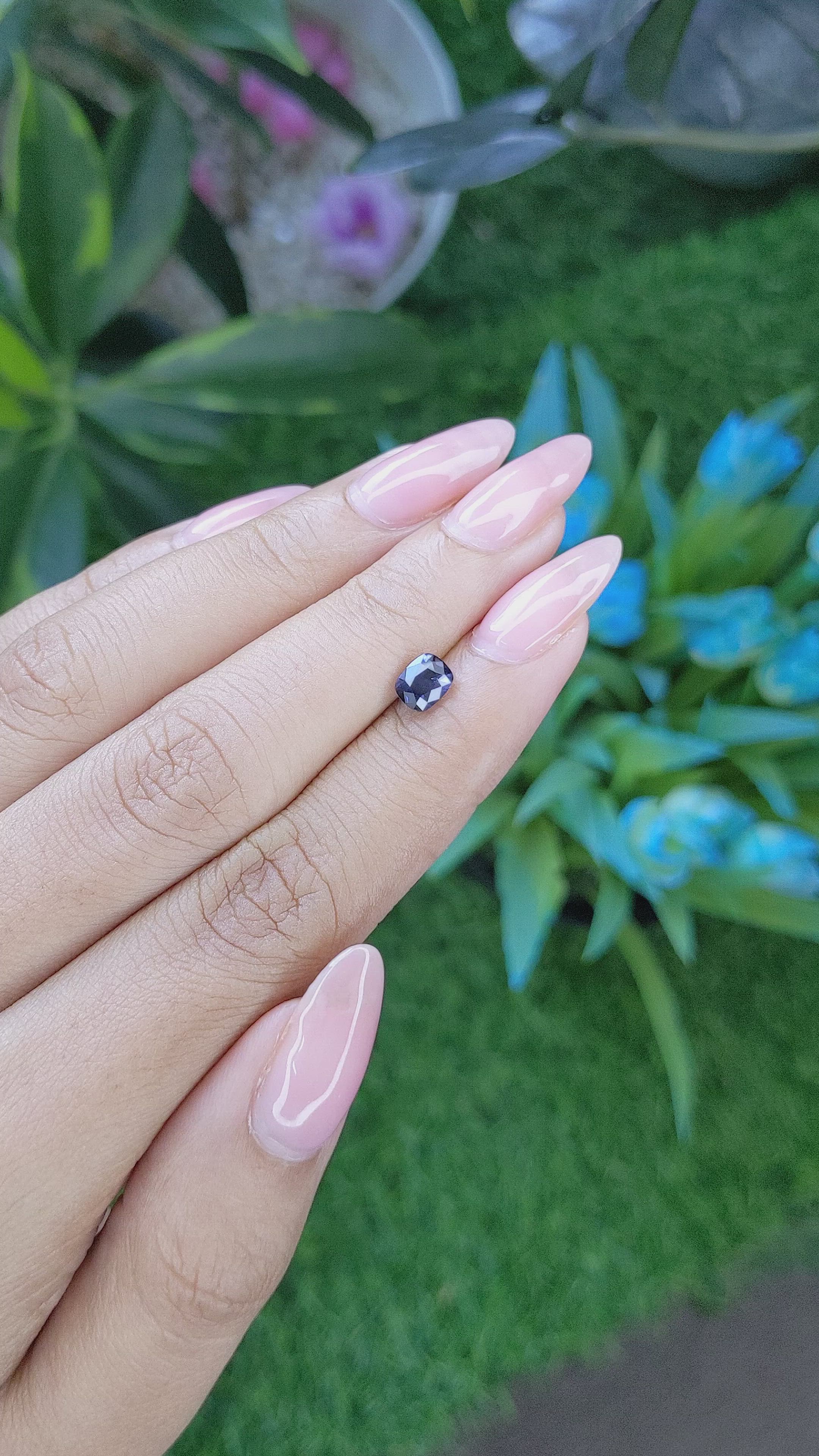 0.95 Ct. Blue Sapphire from Tanzania Size Video