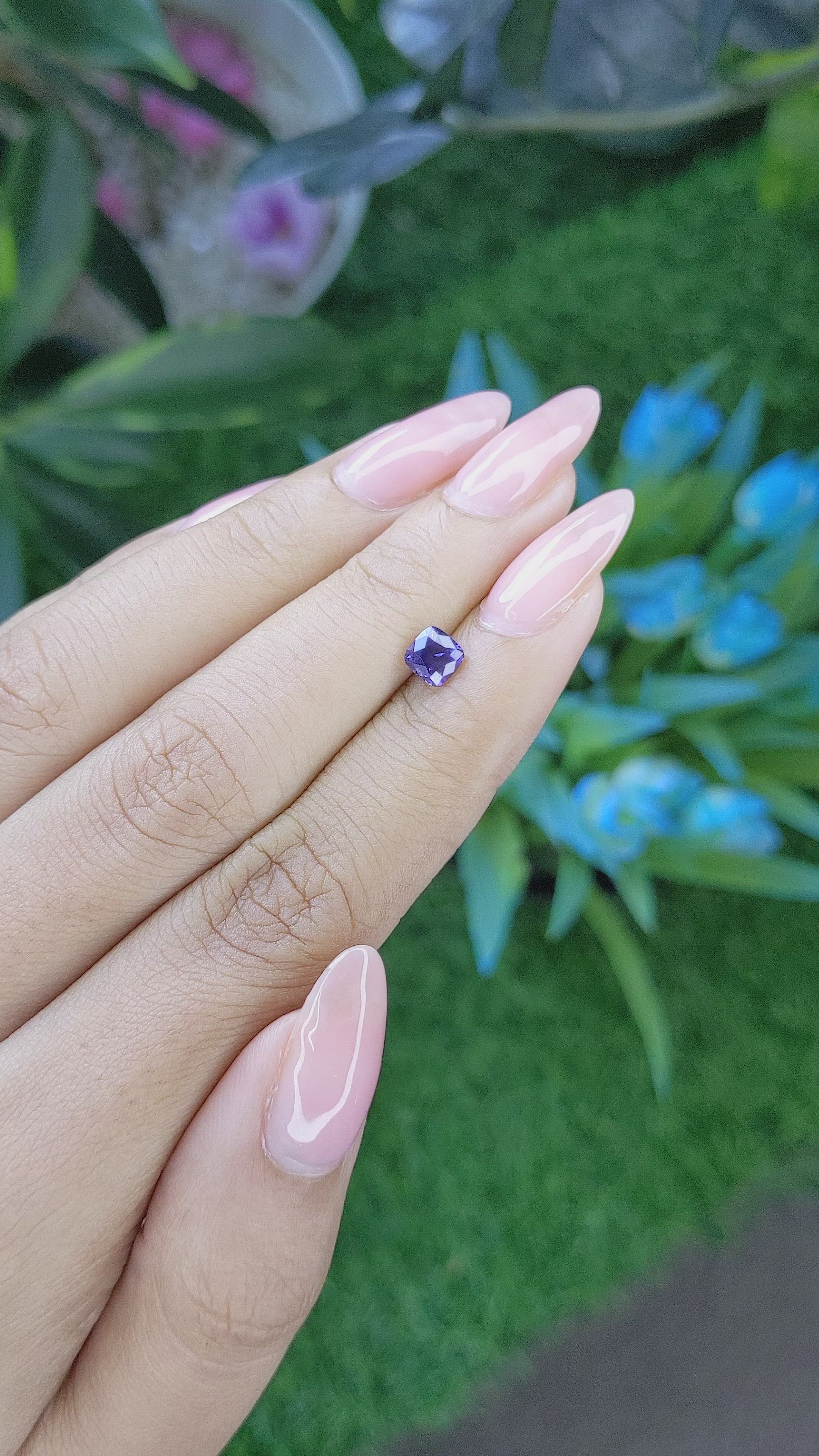 0.76 Ct. Color Change Sapphire from Tanzania Size Video