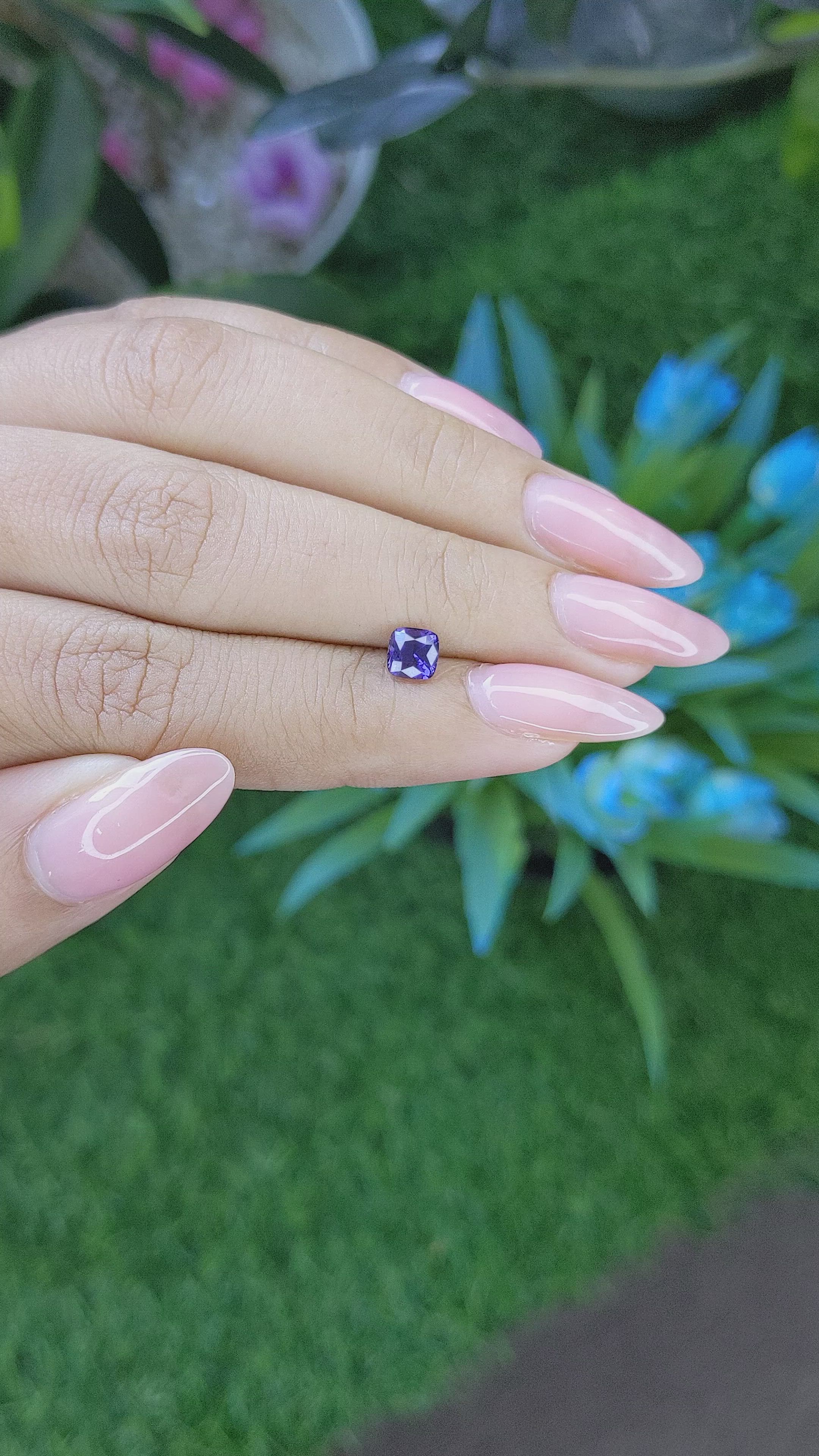 0.76 Ct. Color Change Sapphire from Tanzania Size Video