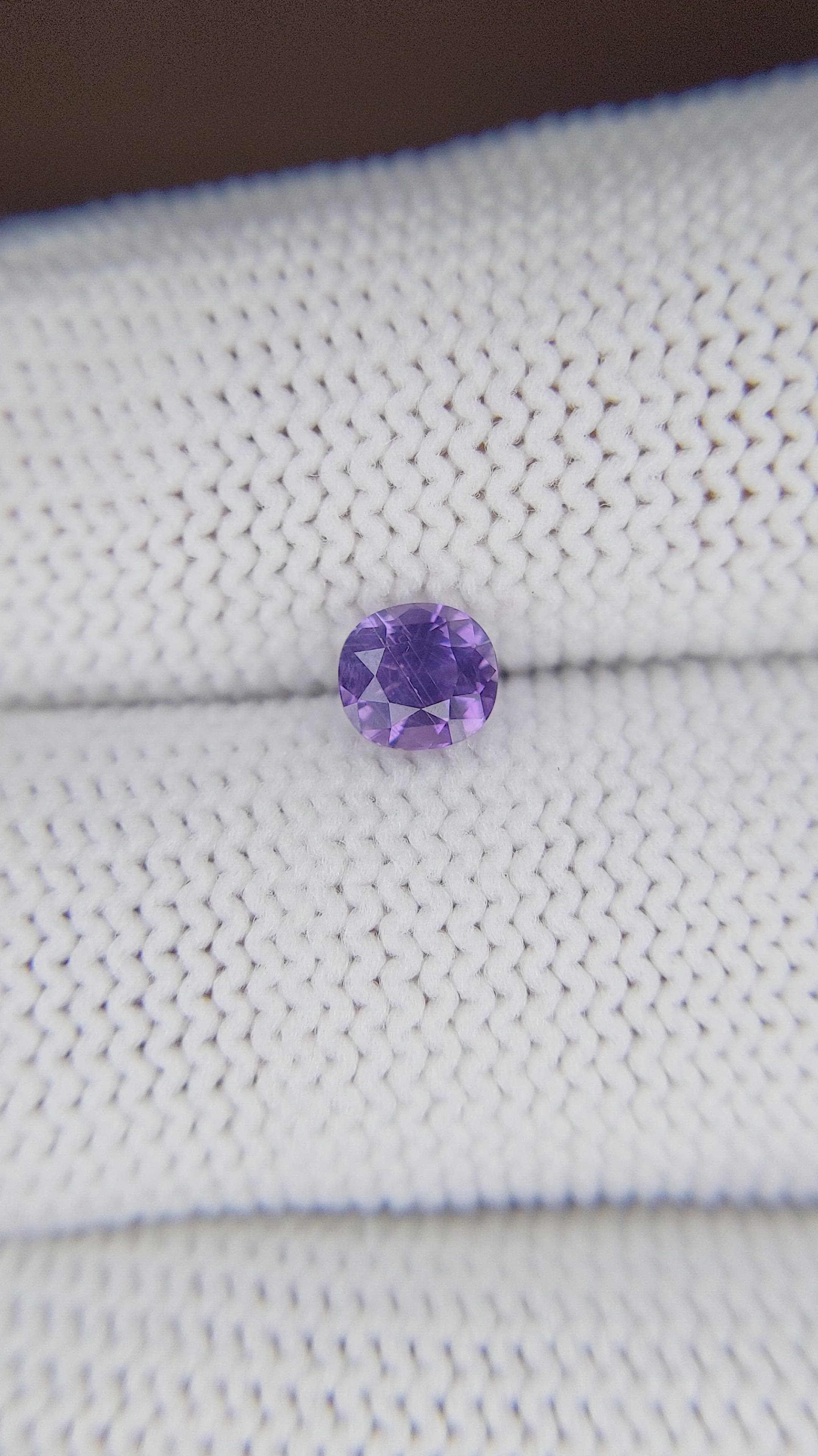 0.81 Ct. Purple Sapphire from Tanzania Size Video