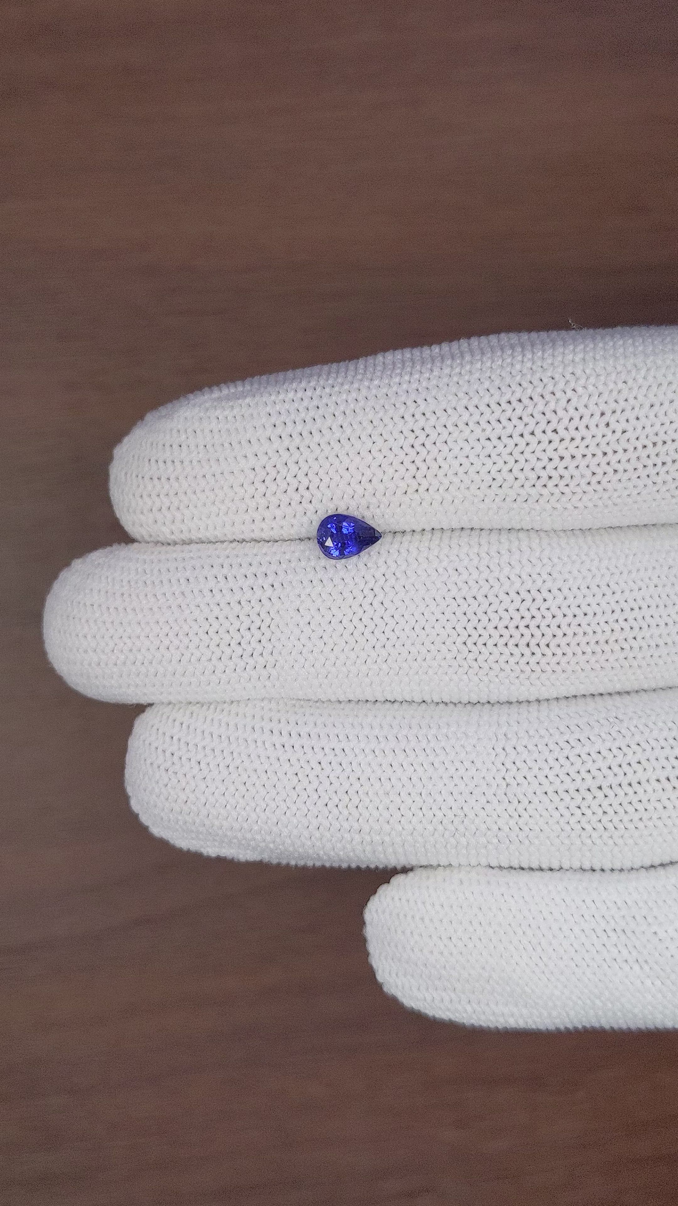 0.72 Ct. Blue Sapphire from Tanzania Size Video