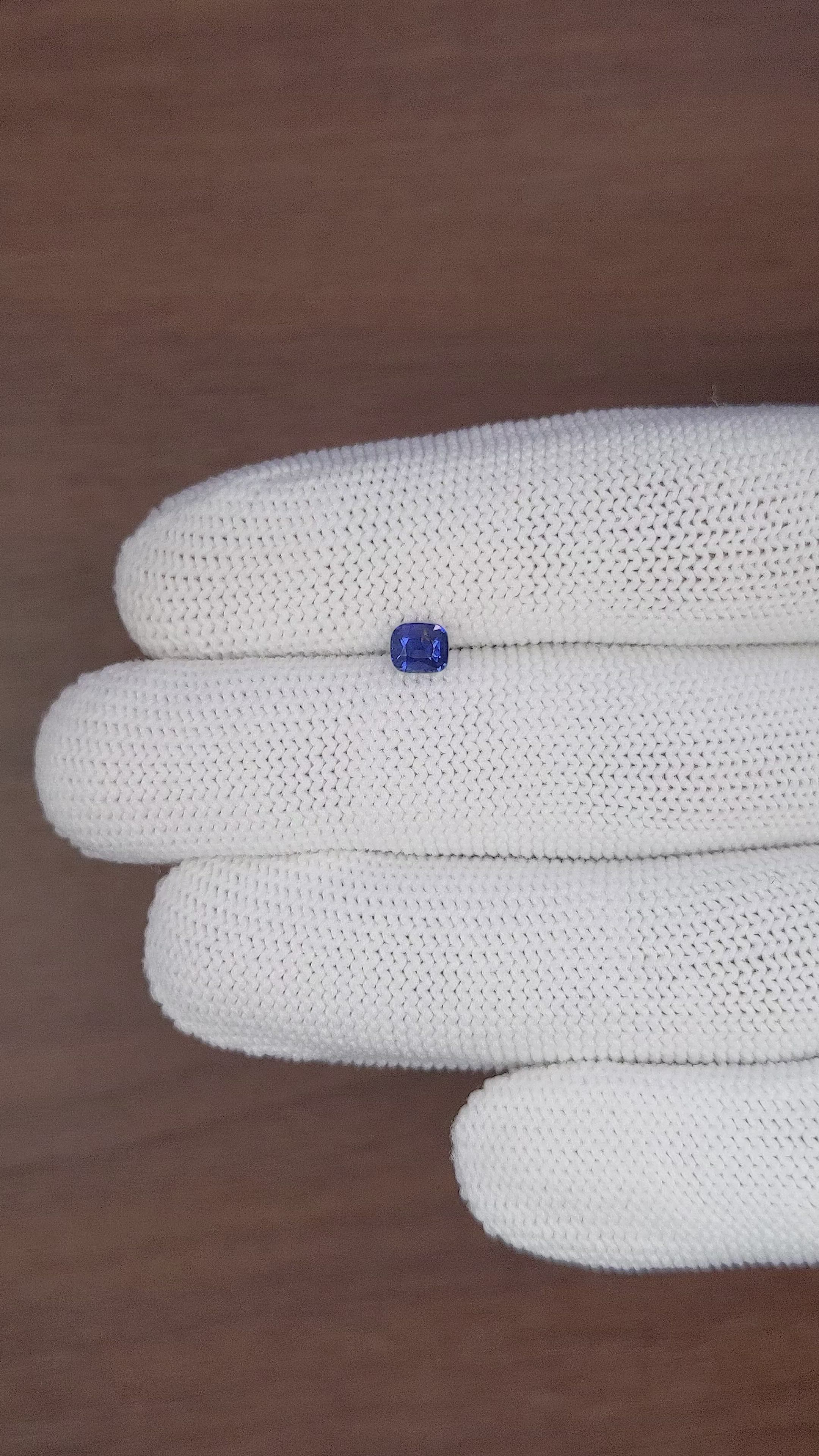 0.61 Ct. Blue Sapphire from Tanzania Size Video