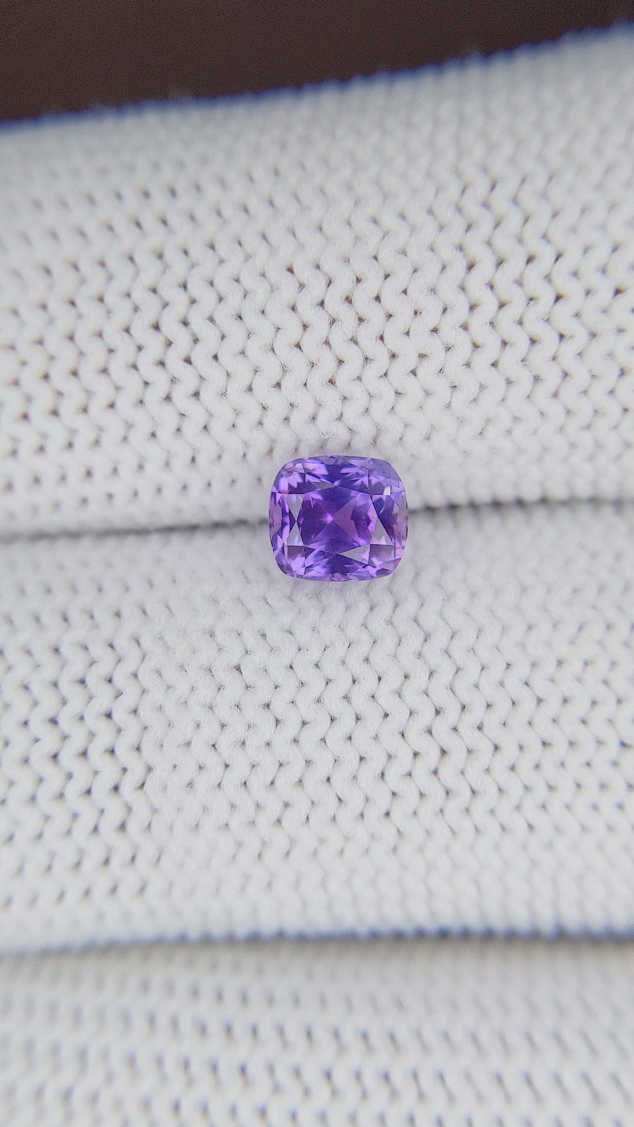 1.12 Ct. Bluish Purple Sapphire from Tanzania Size Video
