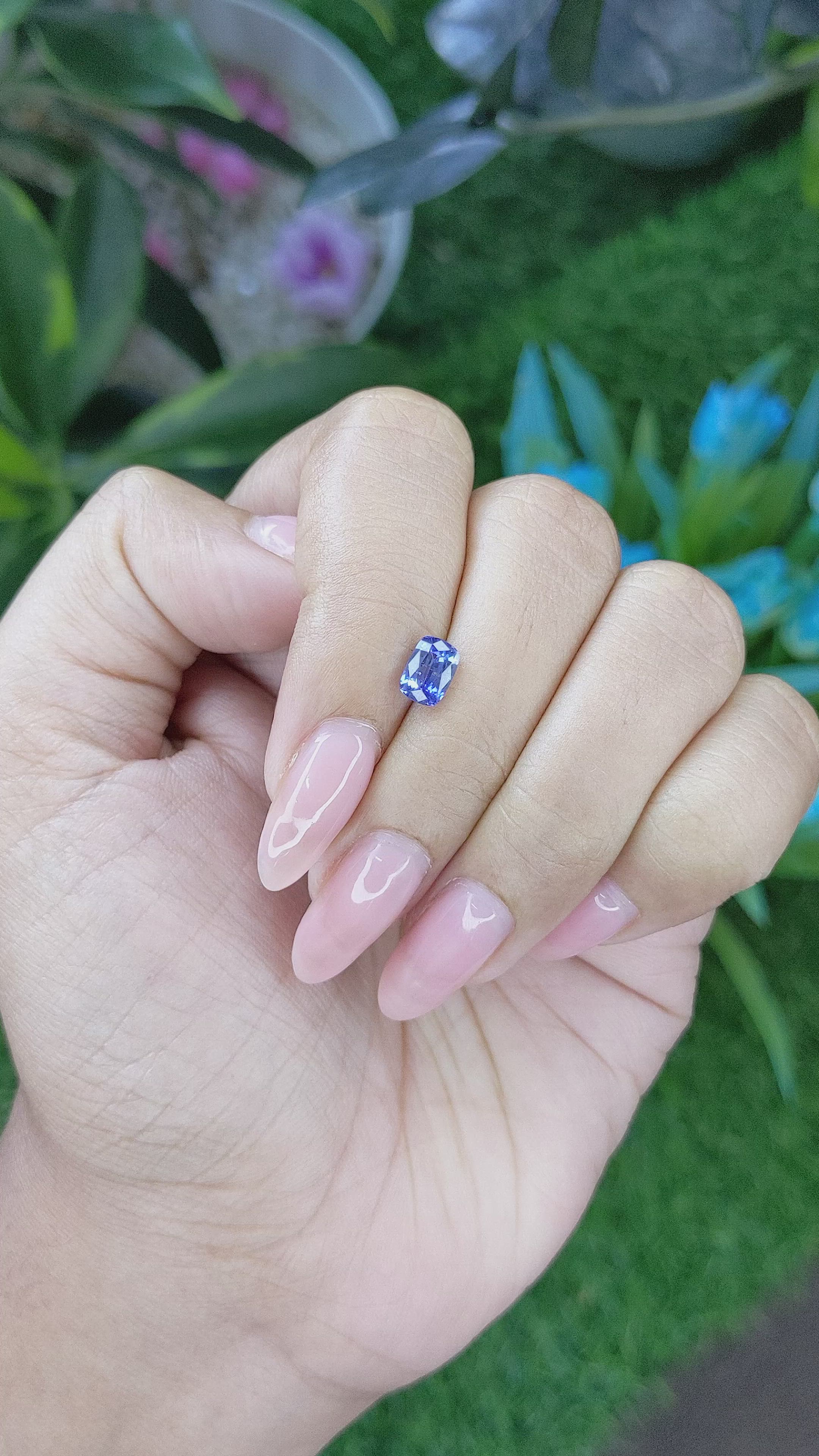 1.06 Ct. Blue Sapphire from Tanzania Size Video