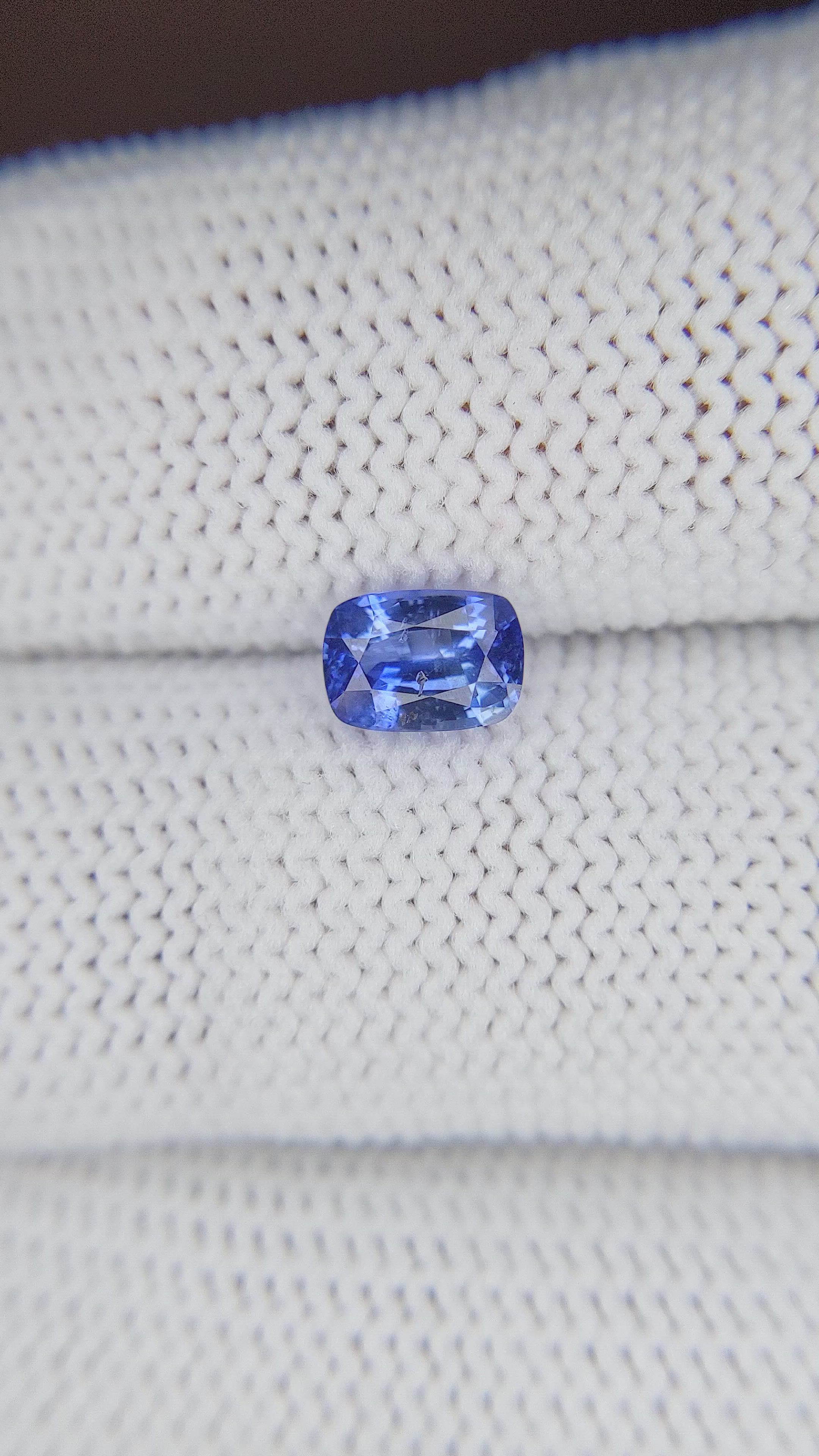 1.06 Ct. Blue Sapphire from Tanzania Size Video