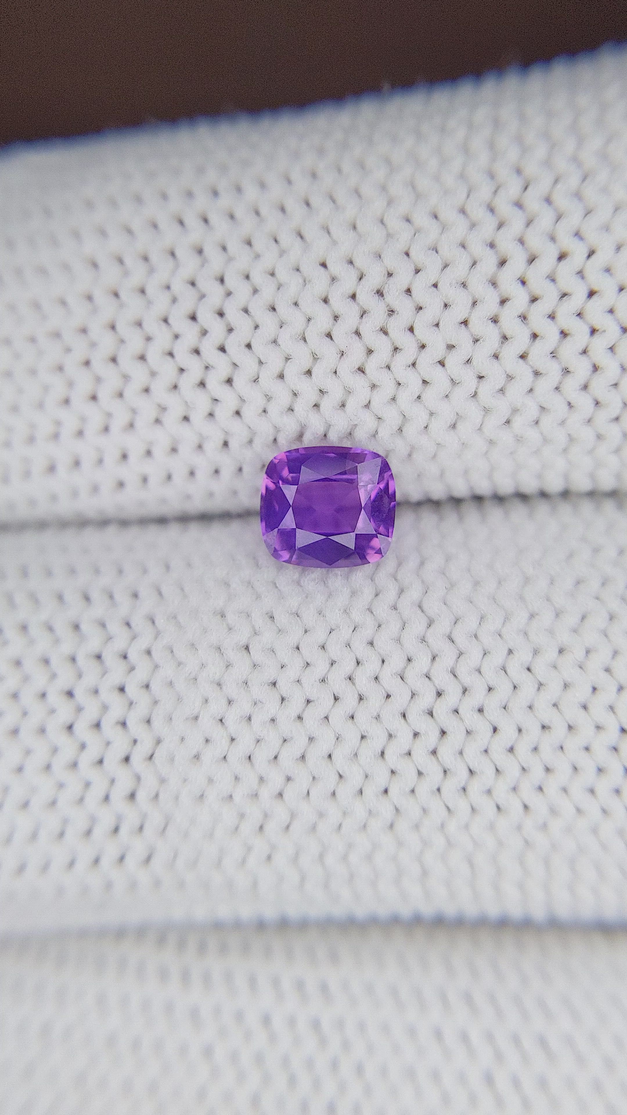 0.89 Ct. Bluish Purple Sapphire from Tanzania Size Video