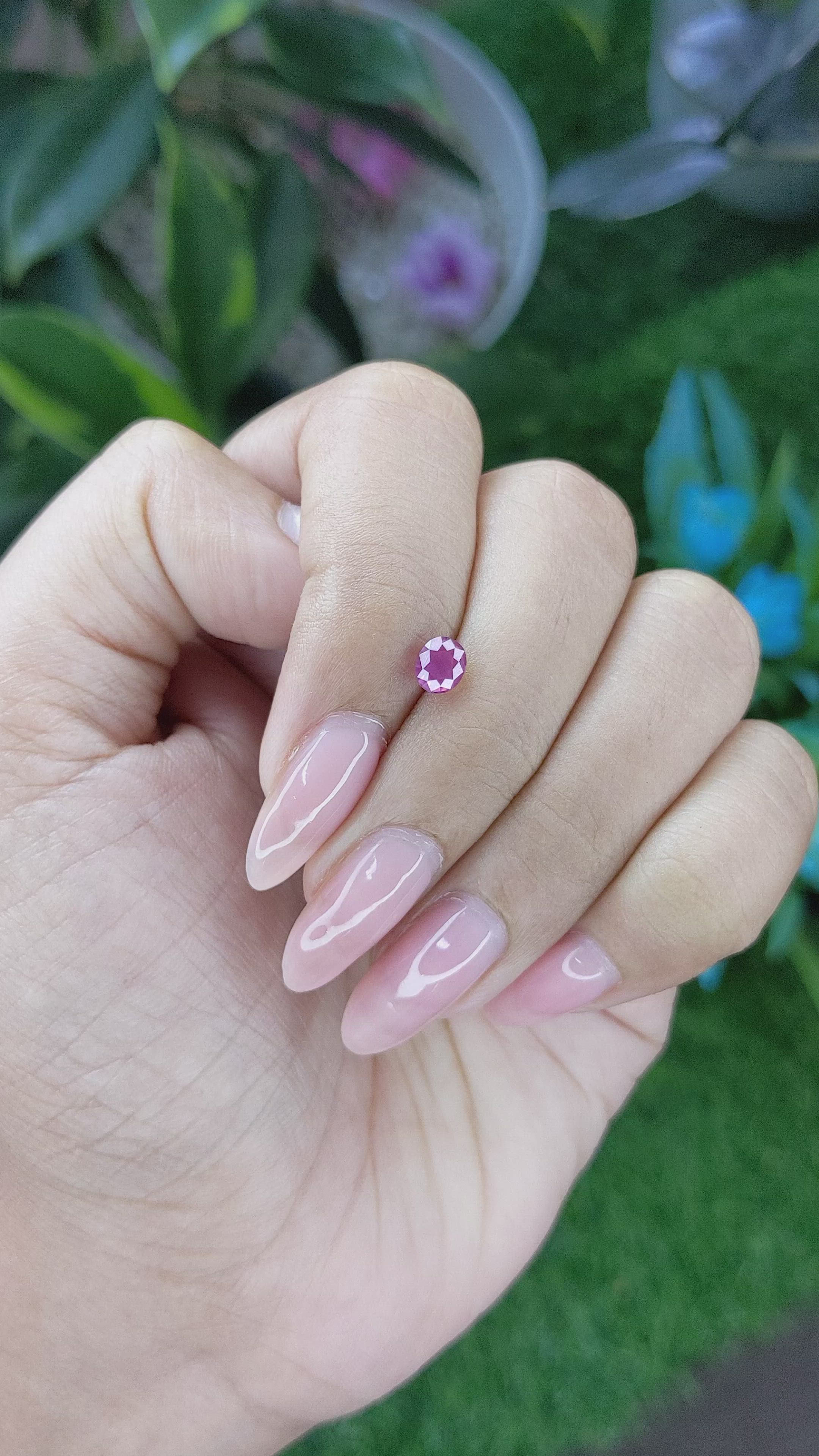0.70 Ct. Pink Sapphire from Tanzania Size Video