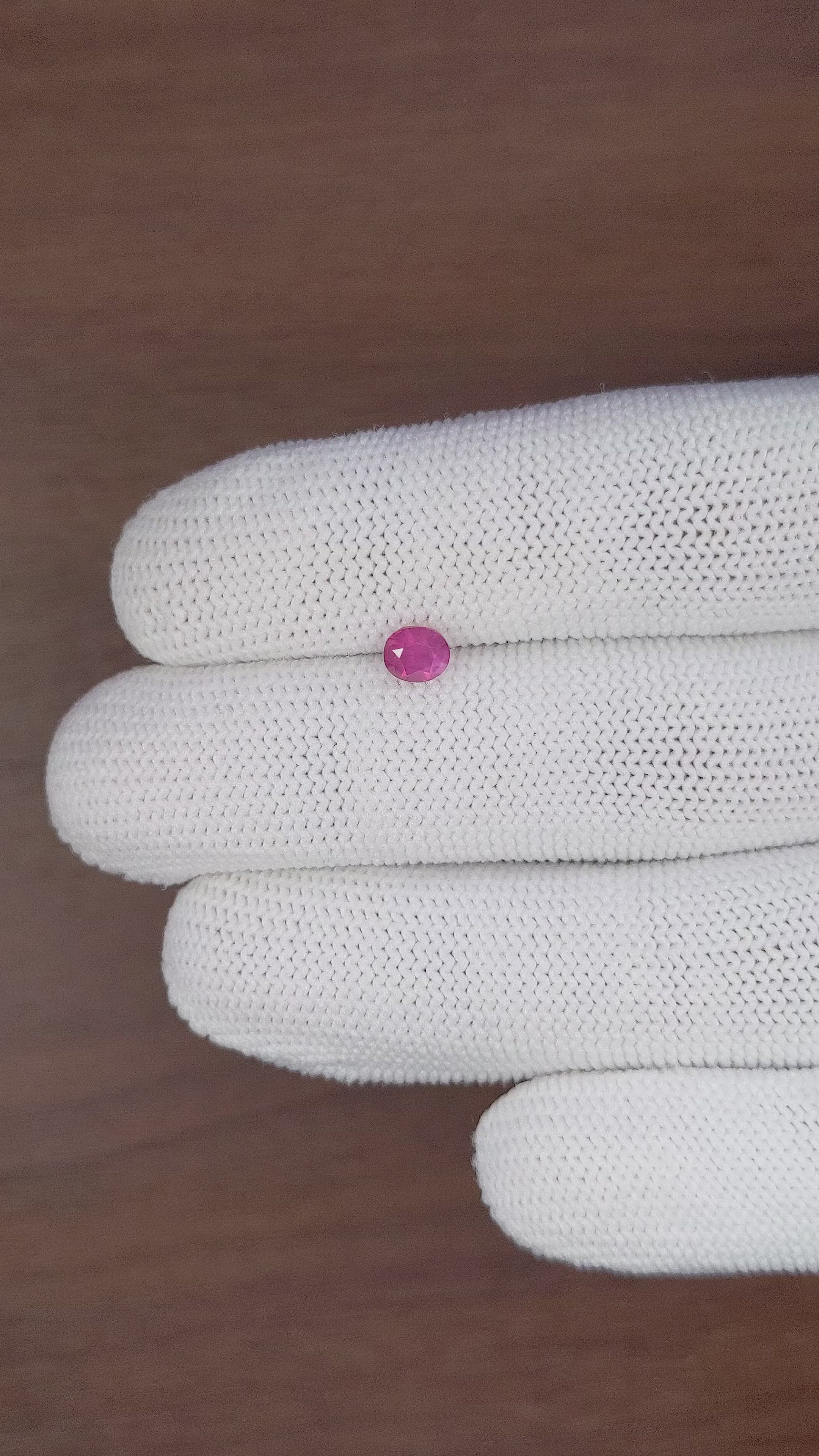 0.70 Ct. Pink Sapphire from Tanzania Size Video