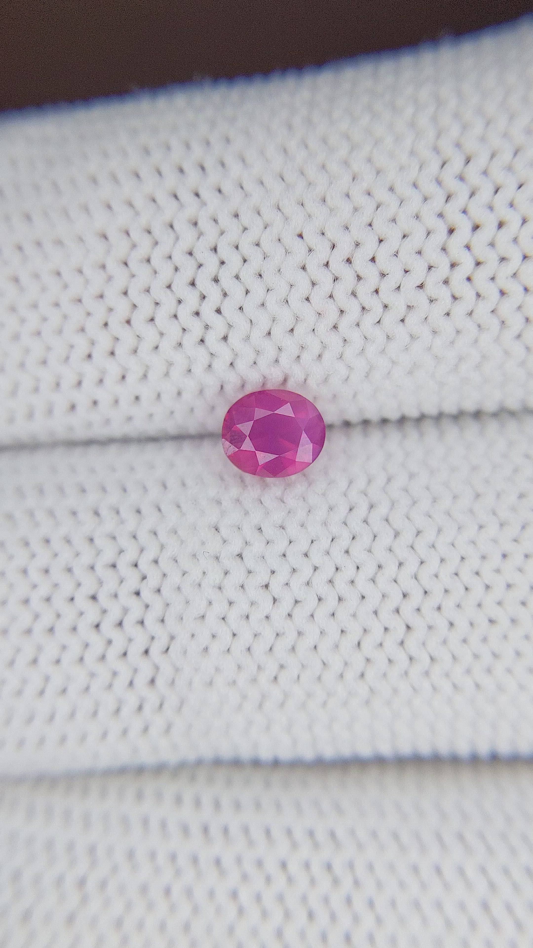 0.70 Ct. Pink Sapphire from Tanzania Size Video