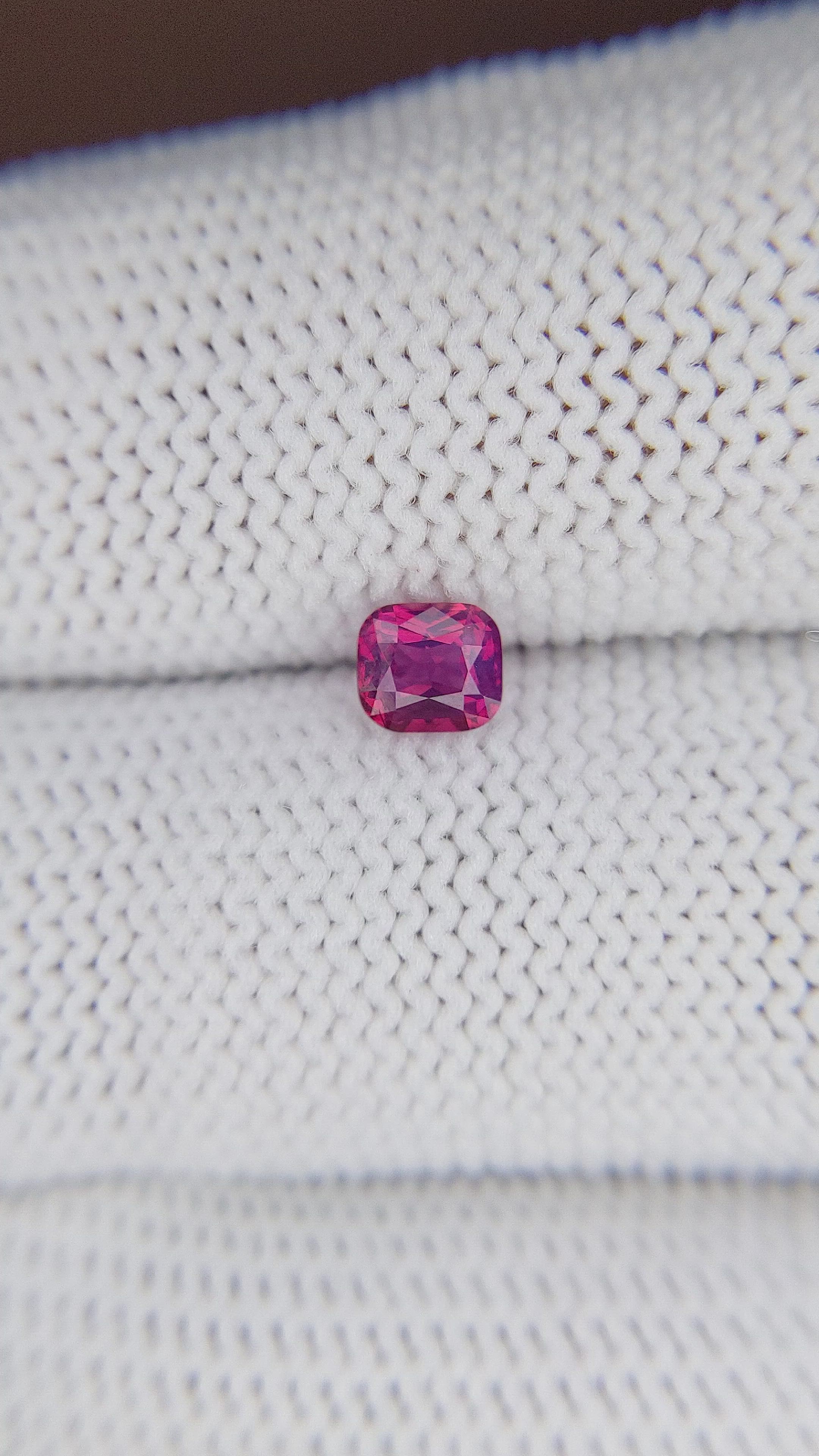 0.52 Ct. Purplish Pink Sapphire from Tanzania Size Video