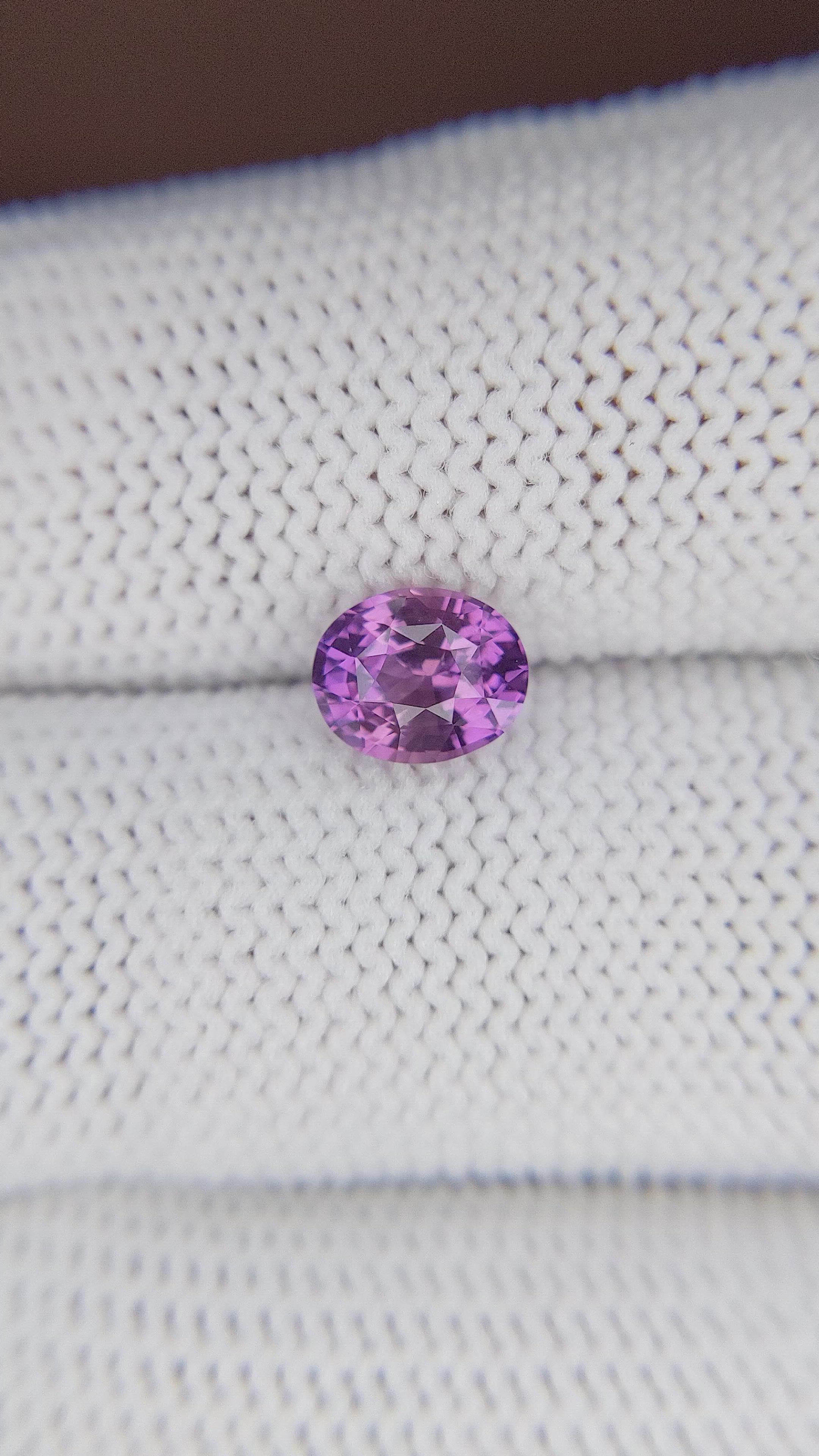 1.48 Ct. Pinkish Purple Sapphire from Tanzania Size Video