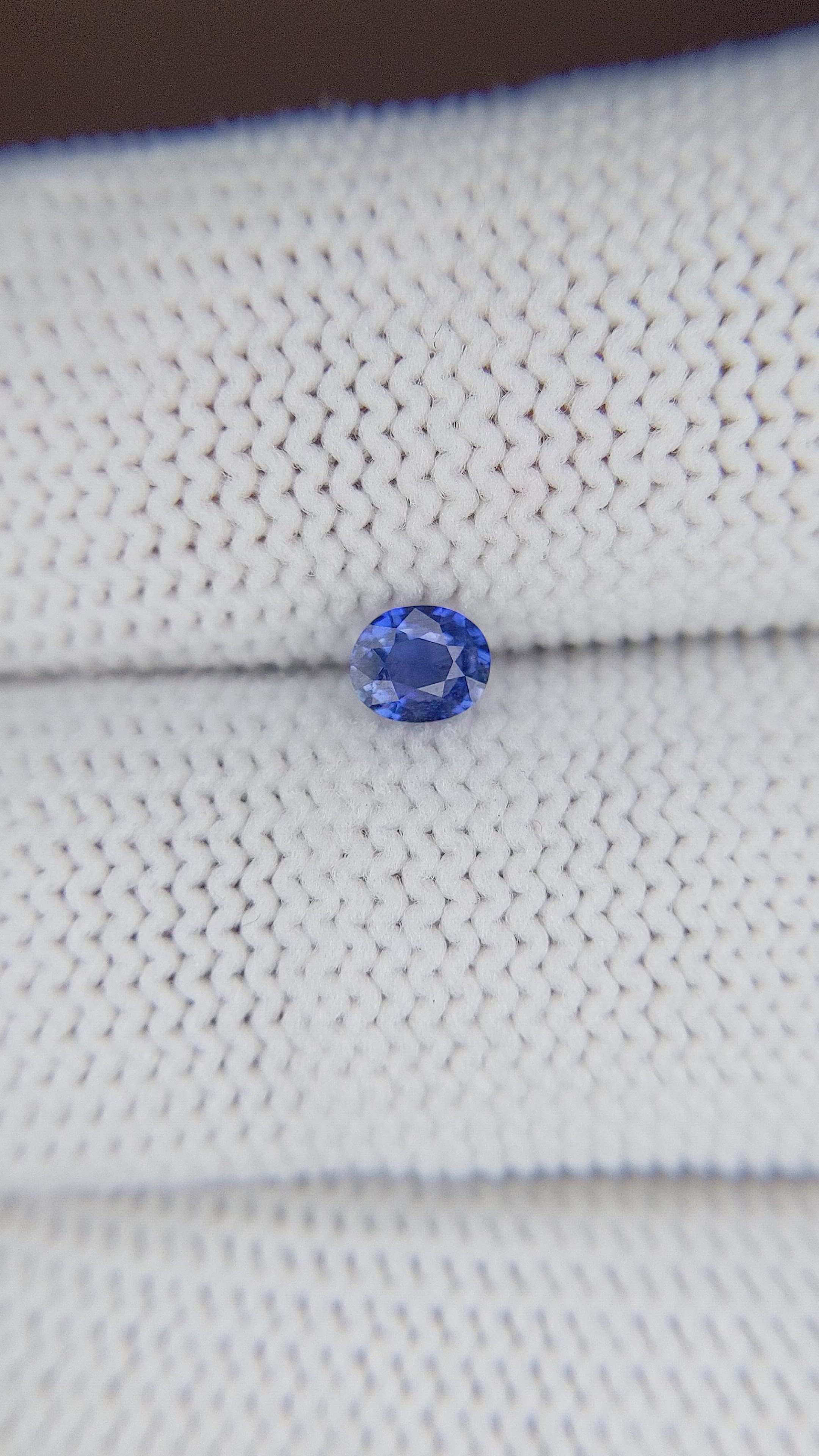 0.35 Ct. Blue Sapphire from Tanzania Size Video