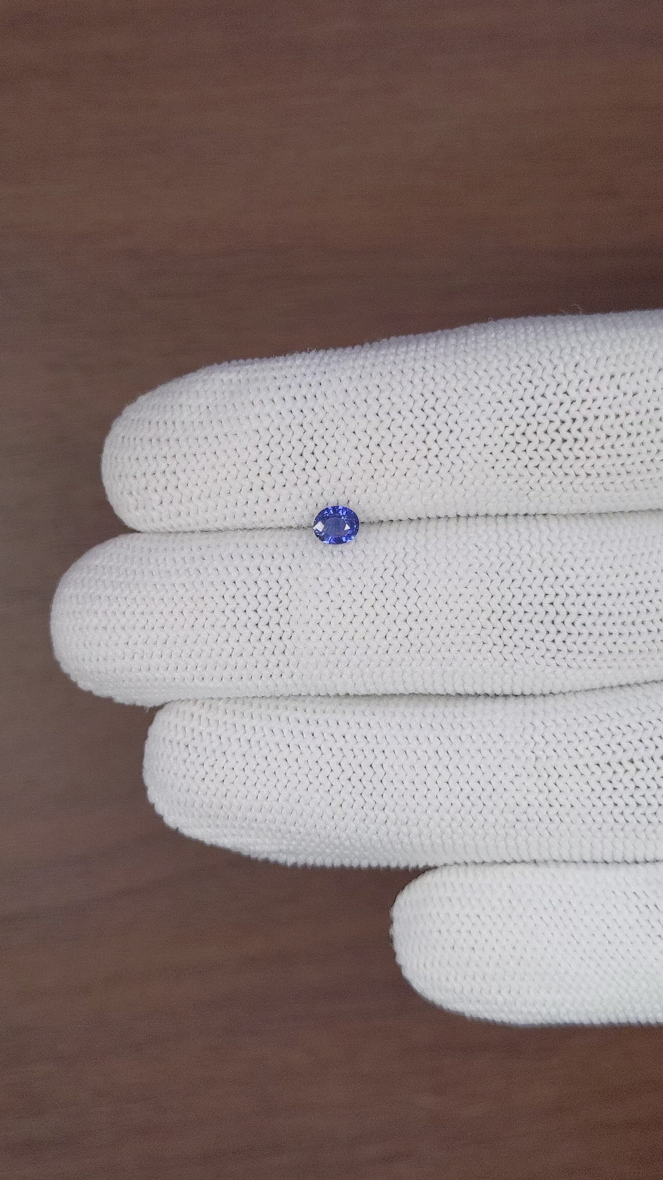 0.35 Ct. Blue Sapphire from Tanzania Size Video