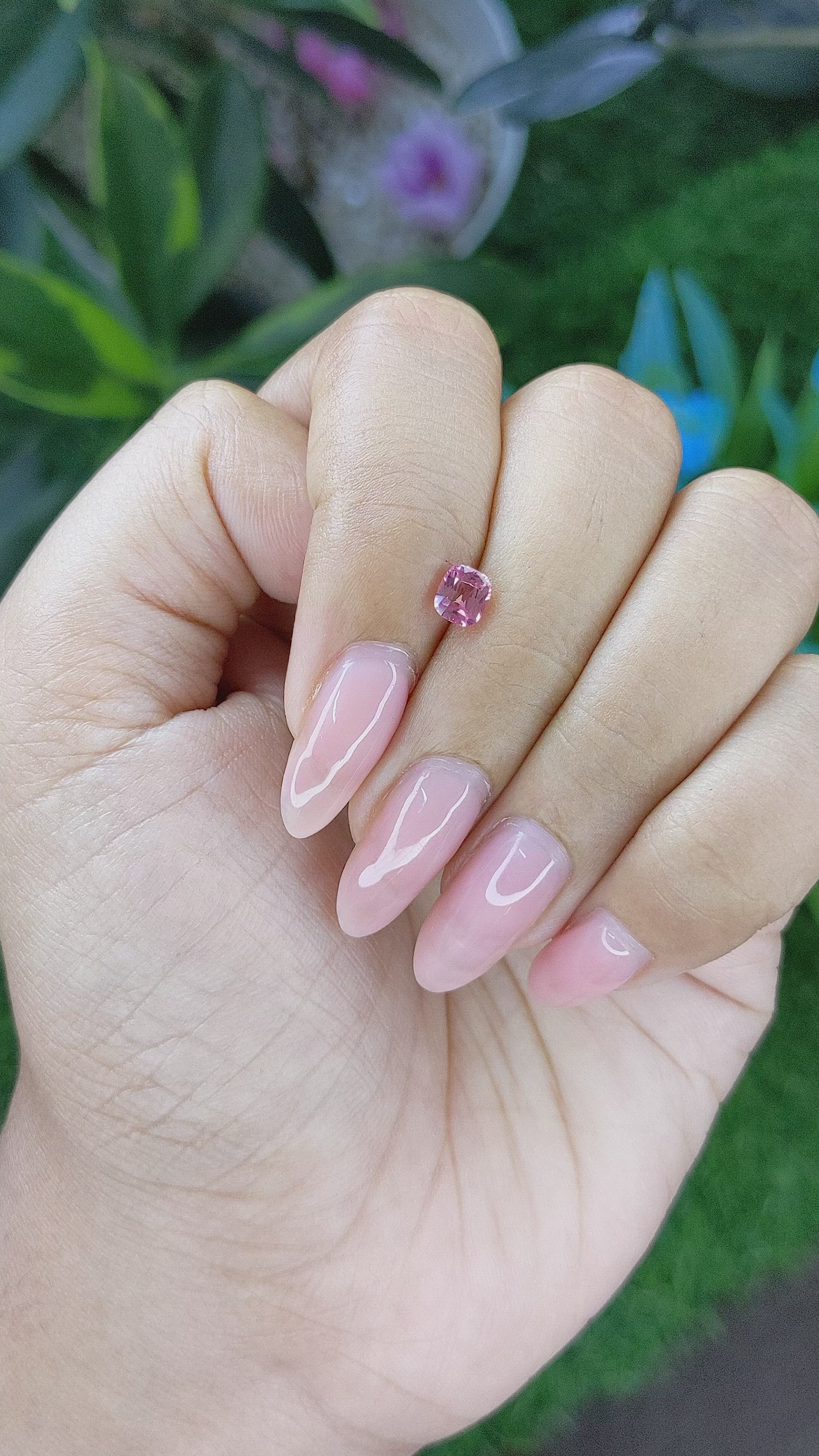 0.58 Ct. Padparadscha Sapphire from Tanzania Size Video