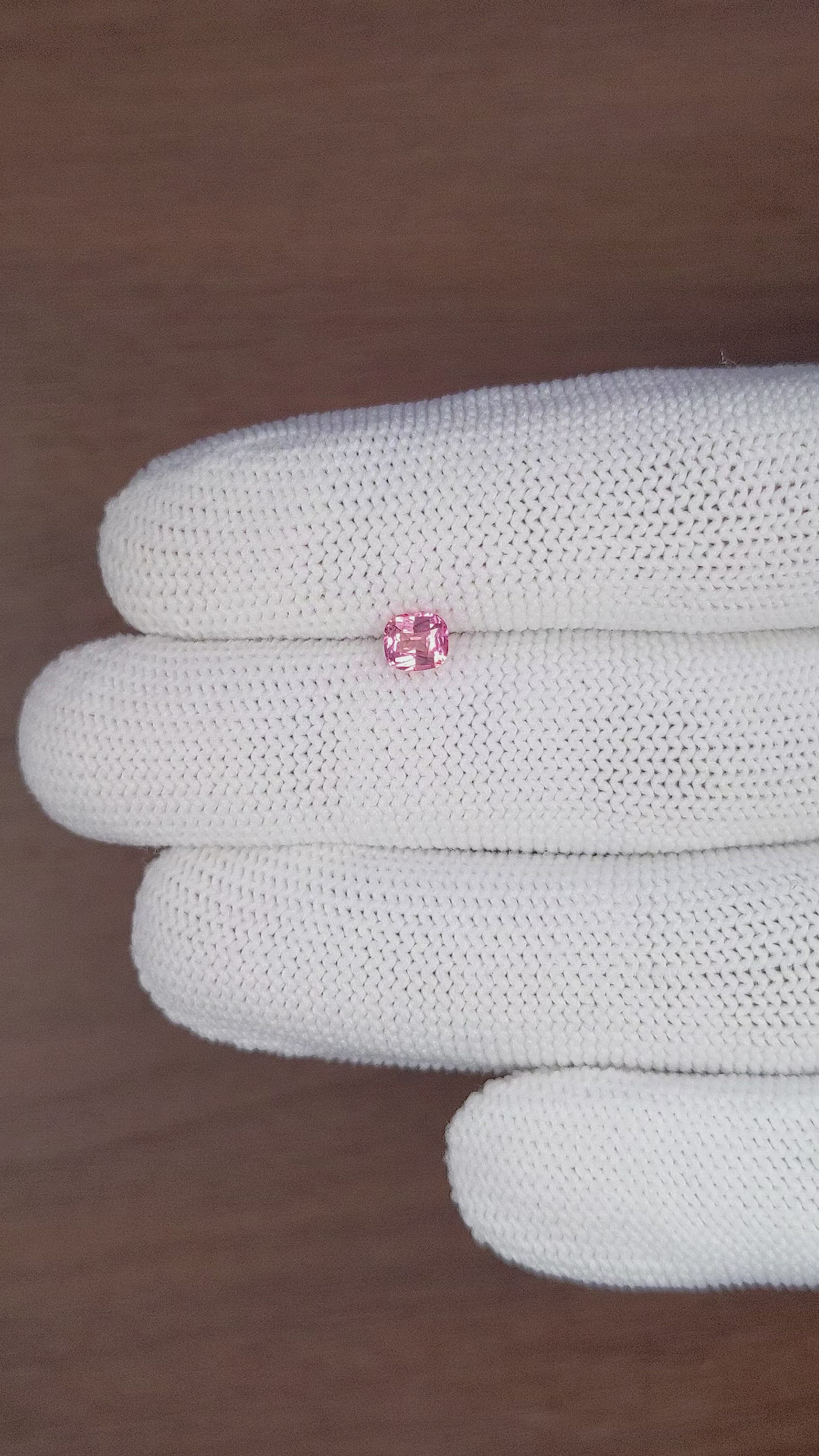 0.58 Ct. Padparadscha Sapphire from Tanzania Size Video