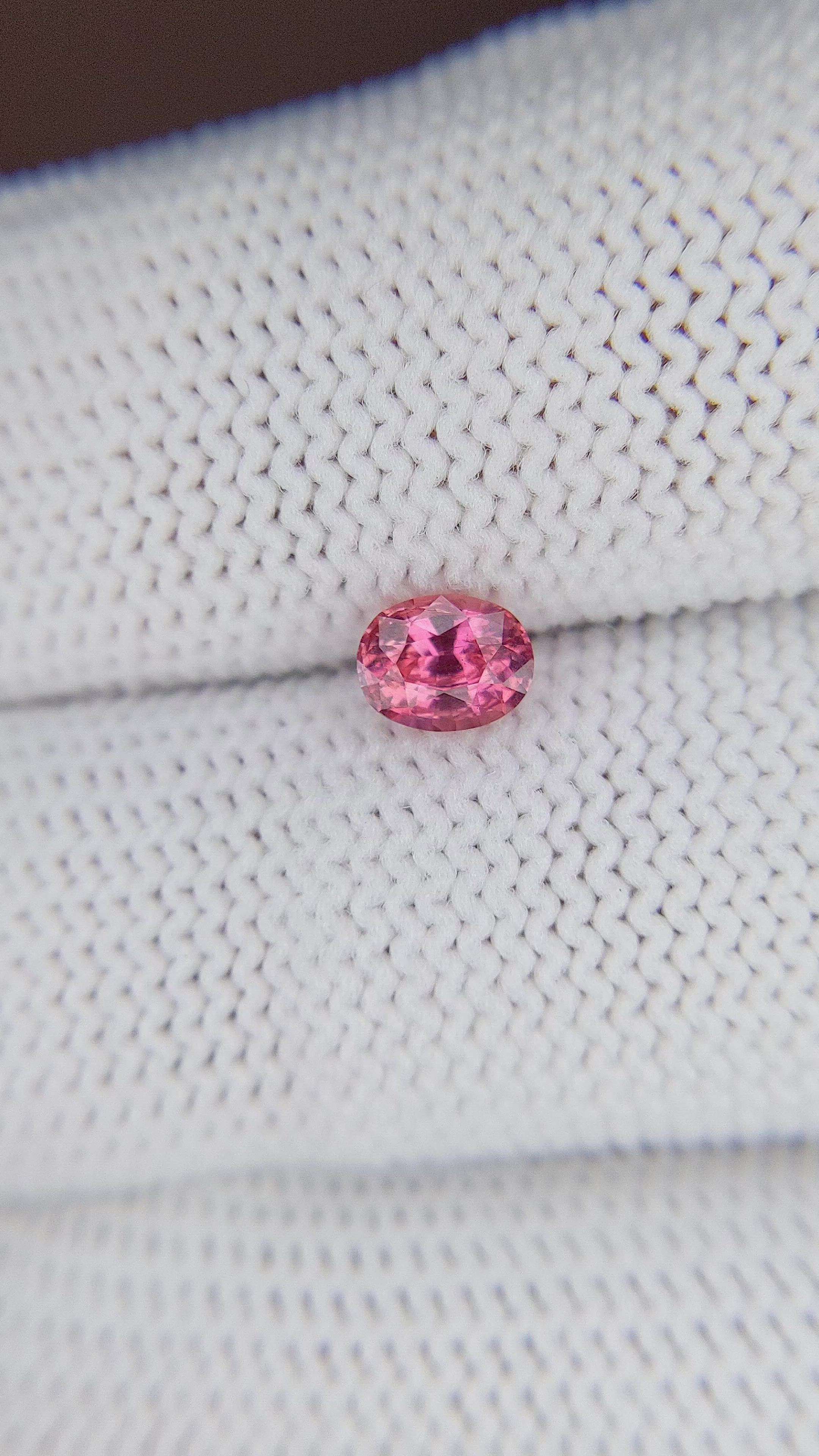 0.66 Ct. Padparadscha Sapphire from Tanzania Size Video
