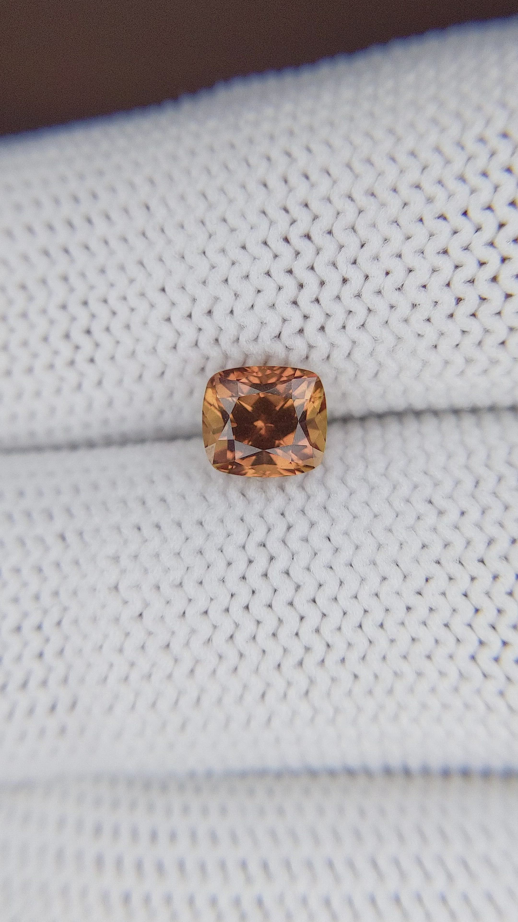 1.33 Ct. Orangish Brown Sapphire from Tanzania Size Video