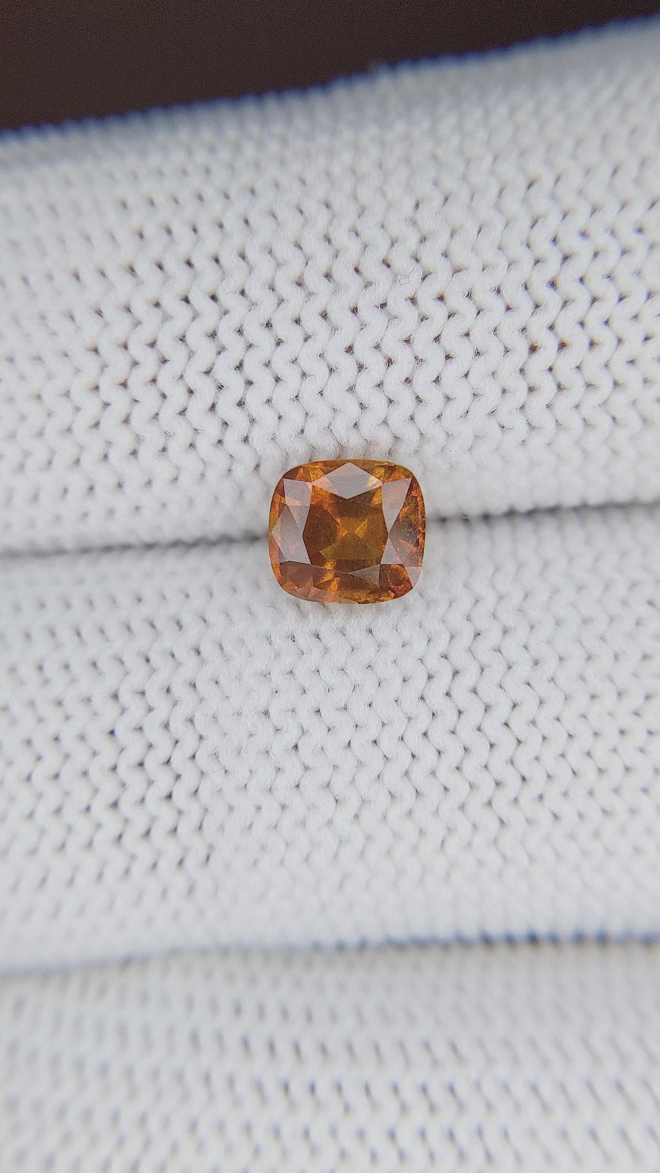 1.36 Ct. Orangish Brown Sapphire from Tanzania Size Video
