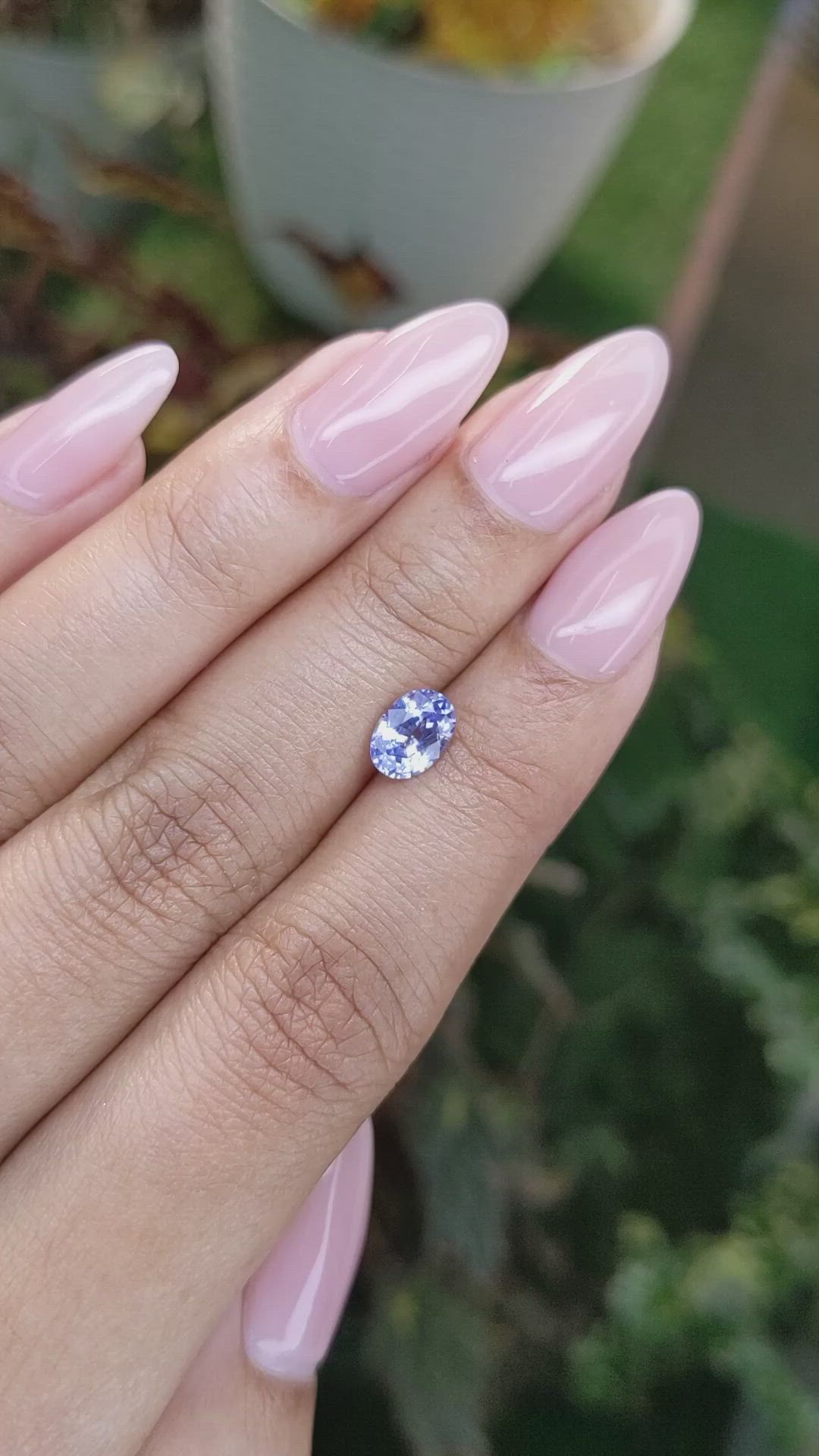 1.14 Ct. Blue Sapphire from Ceylon (Sri Lanka) Size Video