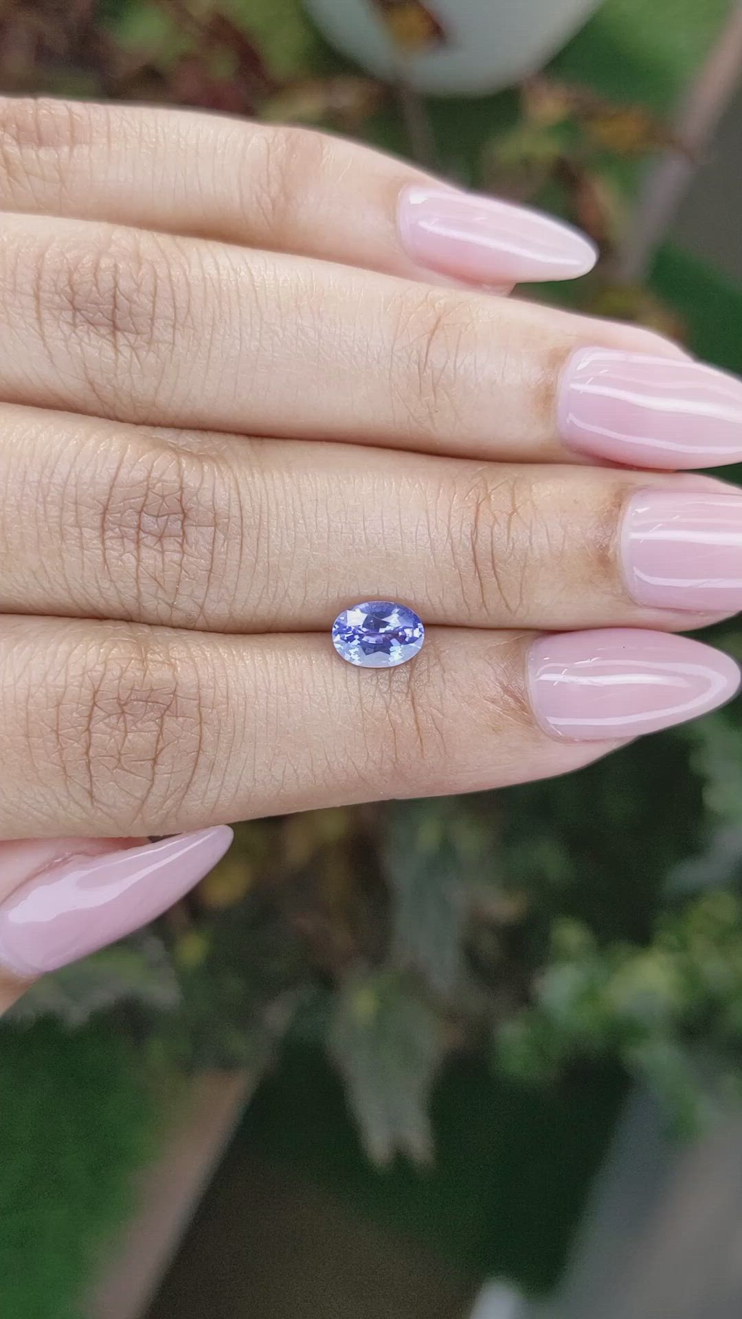 0.98 Ct. Blue Sapphire from Ceylon (Sri Lanka) Size Video