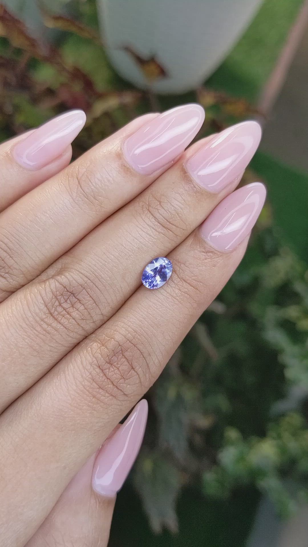 0.98 Ct. Blue Sapphire from Ceylon (Sri Lanka) Size Video