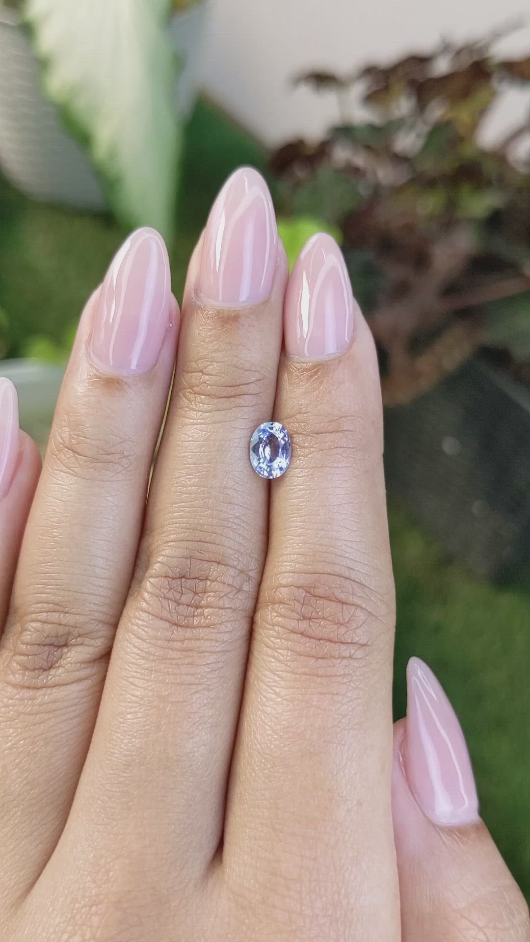 0.92 Ct. Blue Sapphire from Ceylon (Sri Lanka) Size Video