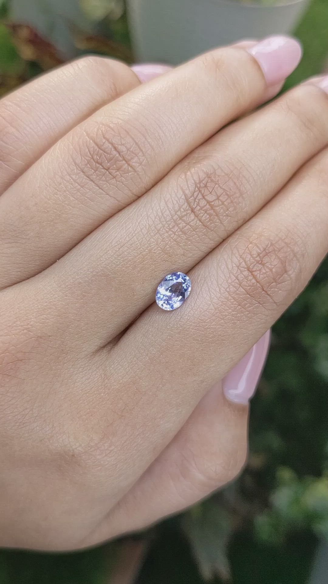 0.92 Ct. Blue Sapphire from Ceylon (Sri Lanka) Size Video