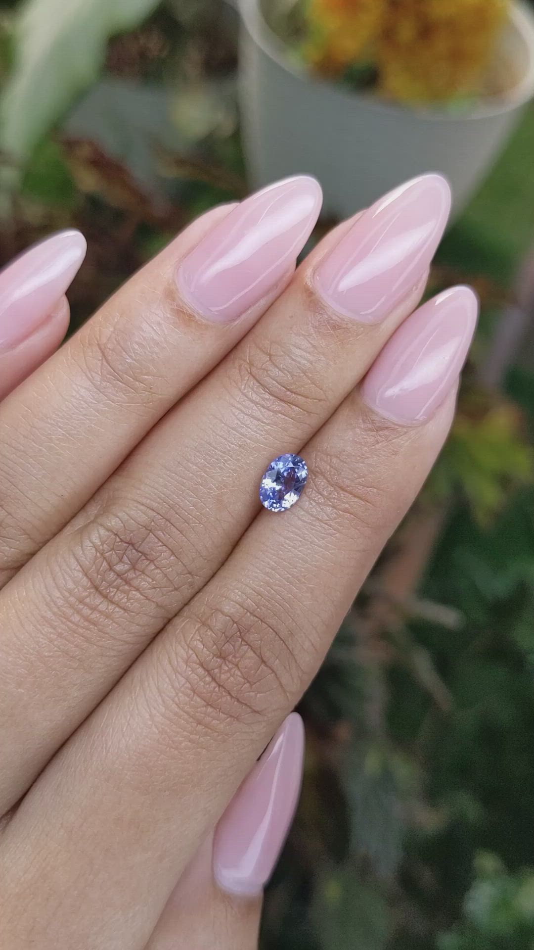 0.81 Ct. Blue Sapphire from Ceylon (Sri Lanka) Size Video