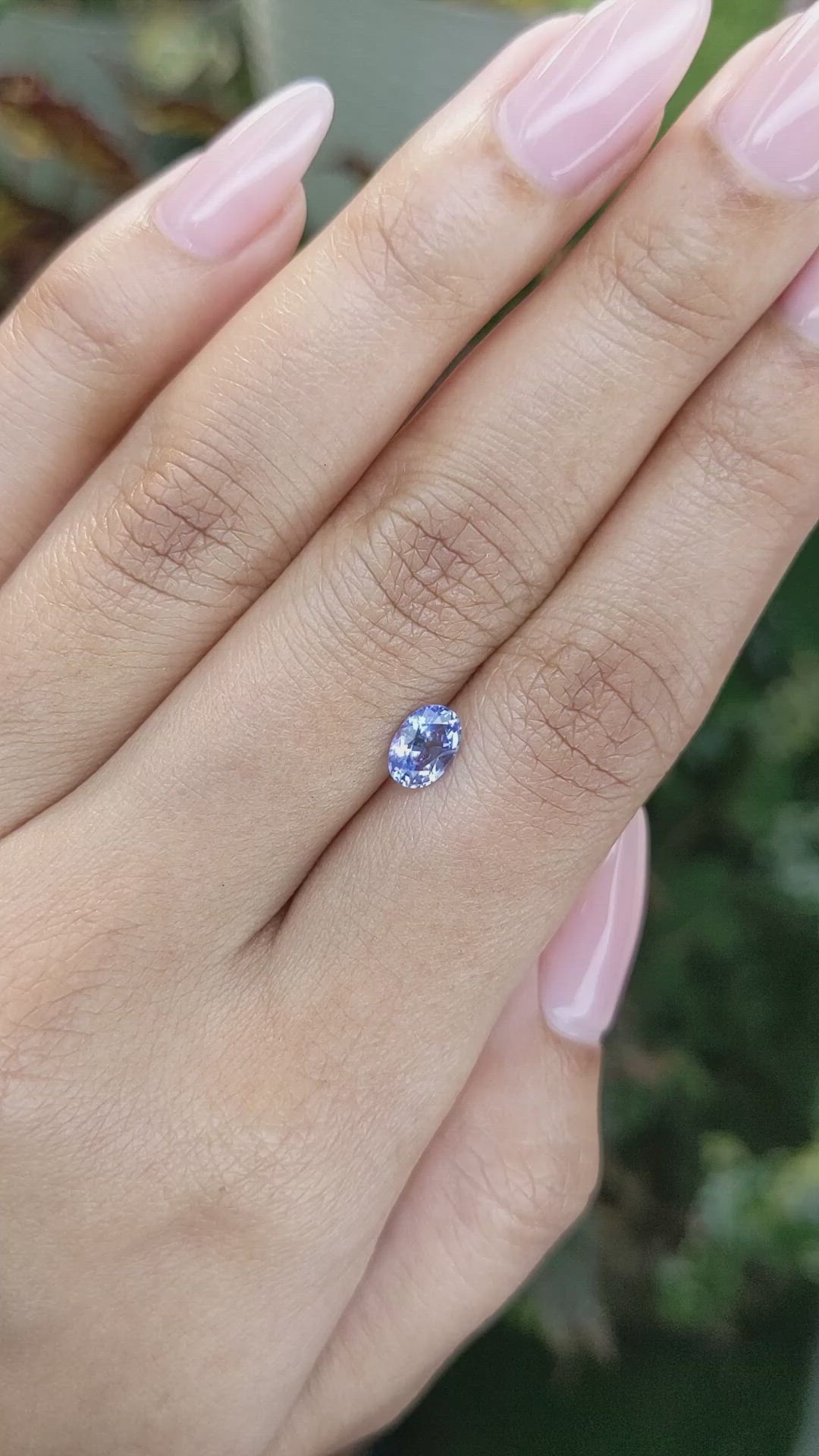 0.81 Ct. Blue Sapphire from Ceylon (Sri Lanka) Size Video